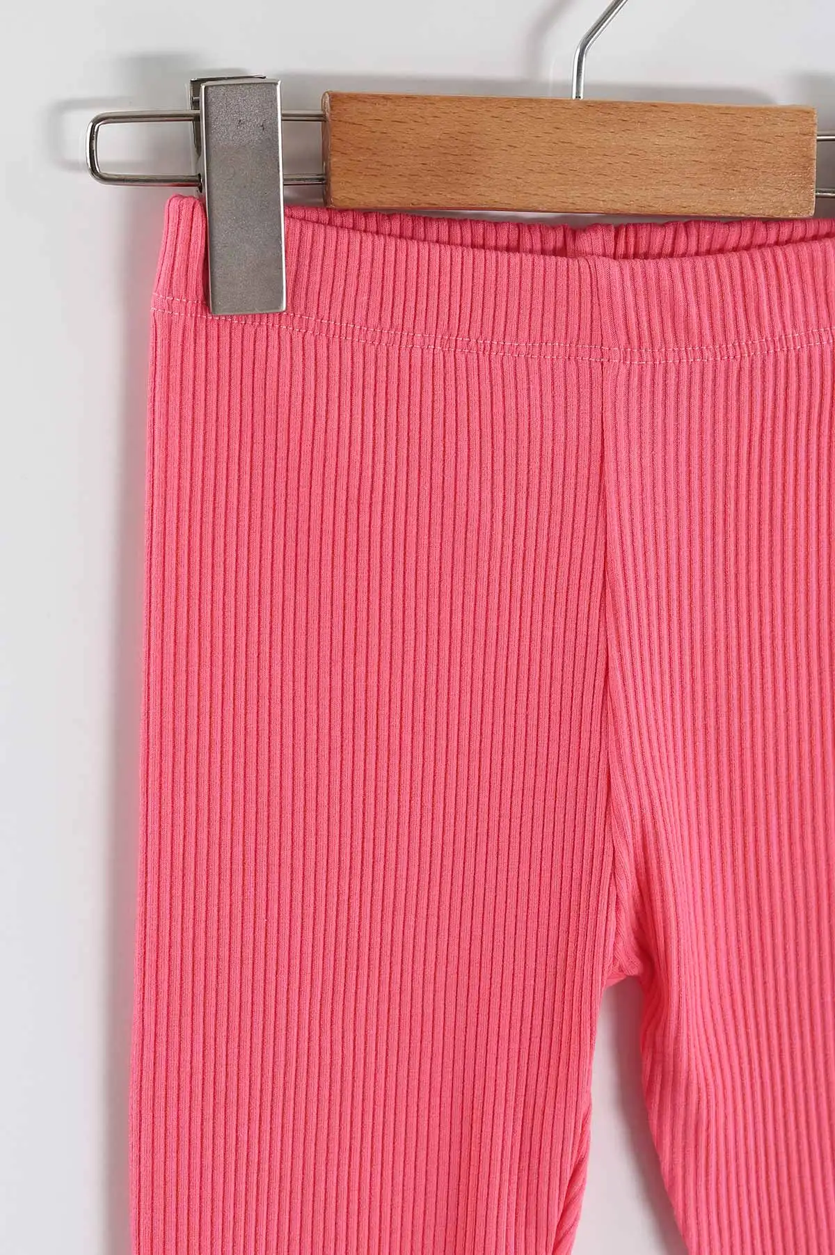 Pembe (2-10 Yaş) Düz Fitilli Kız Çocuk Tayt 460234