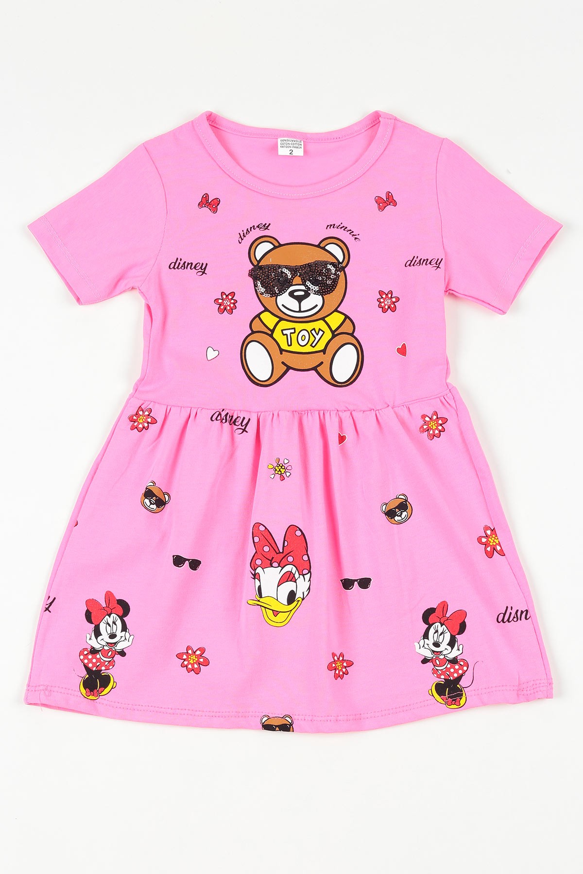 Pembe (2-10 yaş) Moschino Toy Baskılı Kız Çocuk Elbise 108647