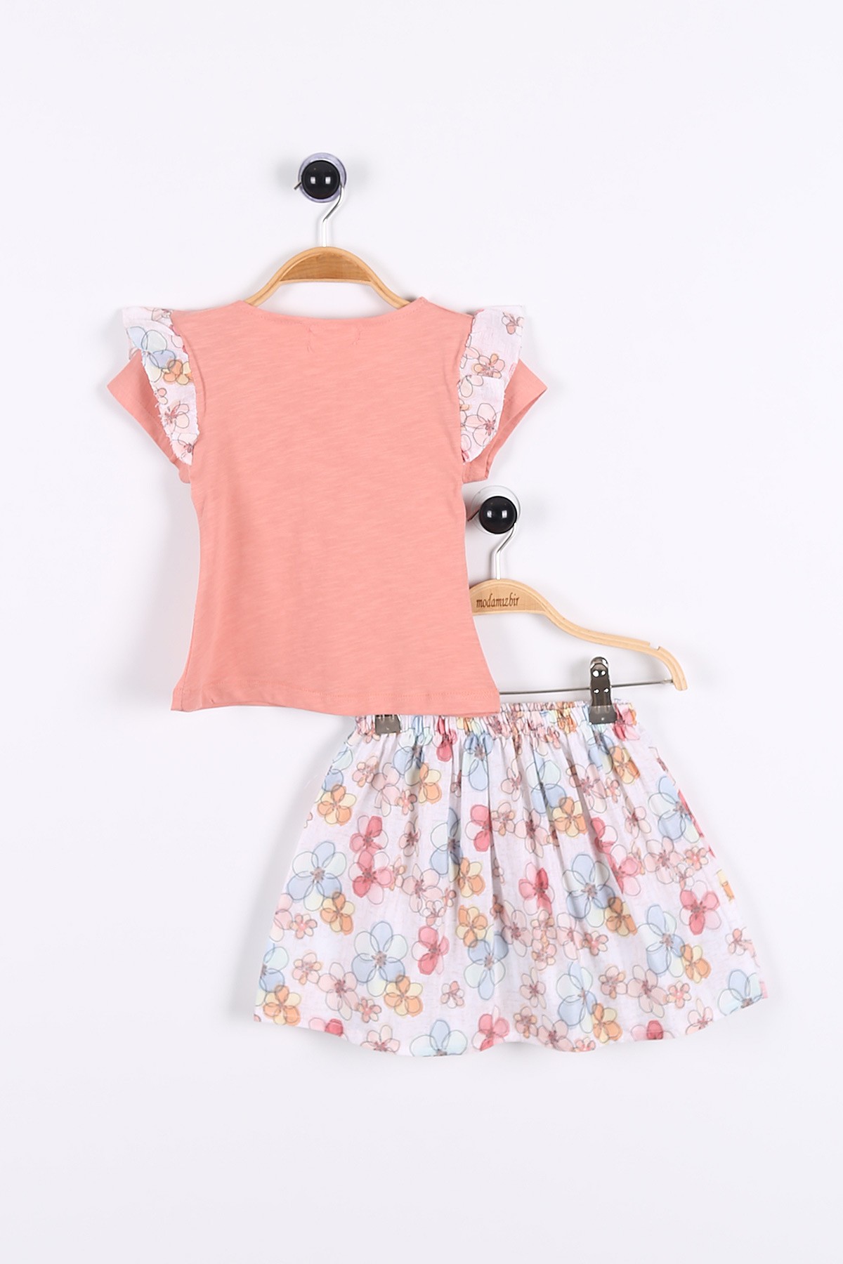 Pembe (2-5 Yaş) Baskılı Kız Çocuk İkili Takım 175382