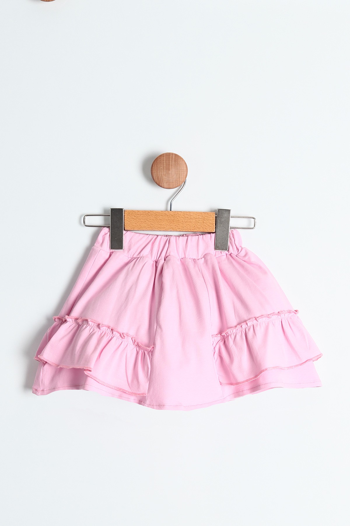 Pembe (2-5 Yaş) Just Dream Baskılı Taş İşlemeli Etekli Kız Çocuk Takım 164741