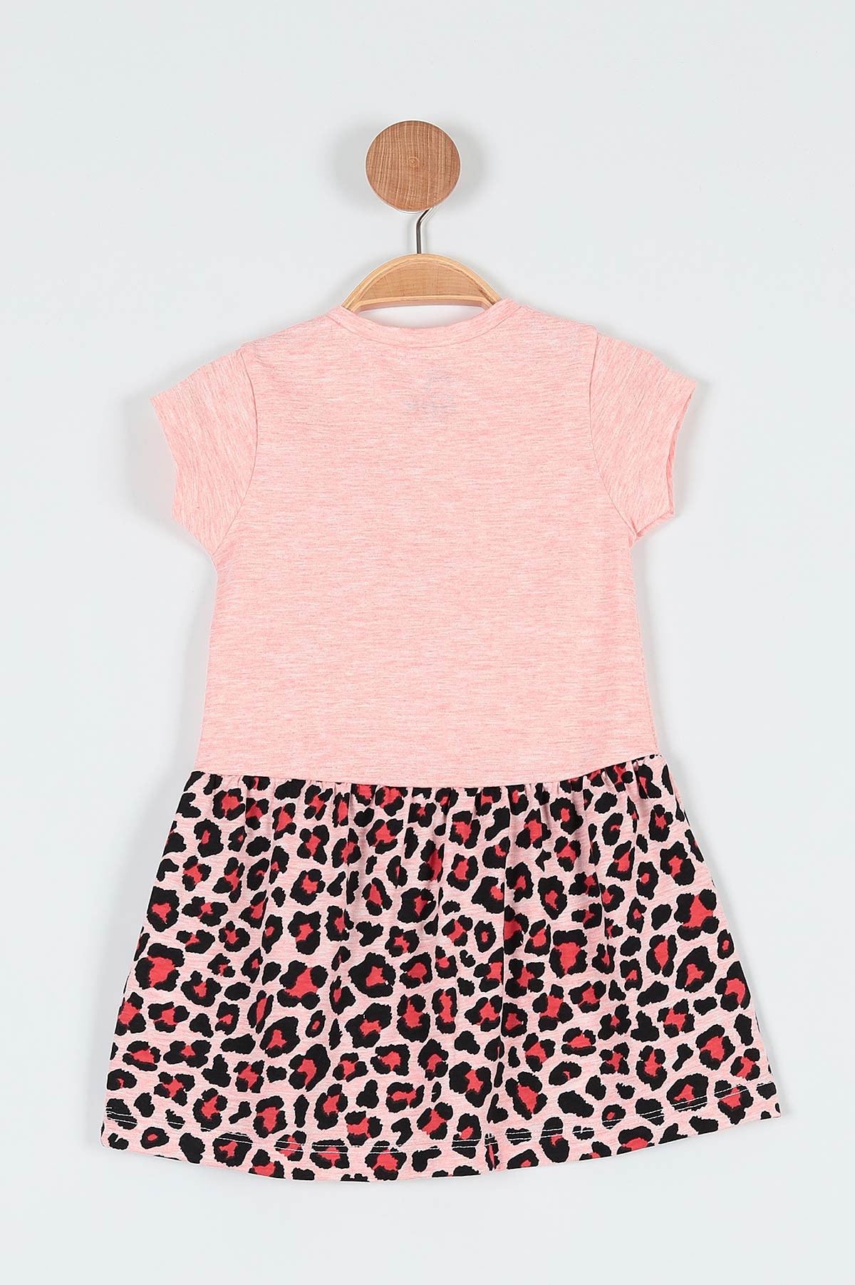 Pembe (2-5 Yaş) Sparkıng Day Leopar Baskılı Kız Çocuk Elbise 190995