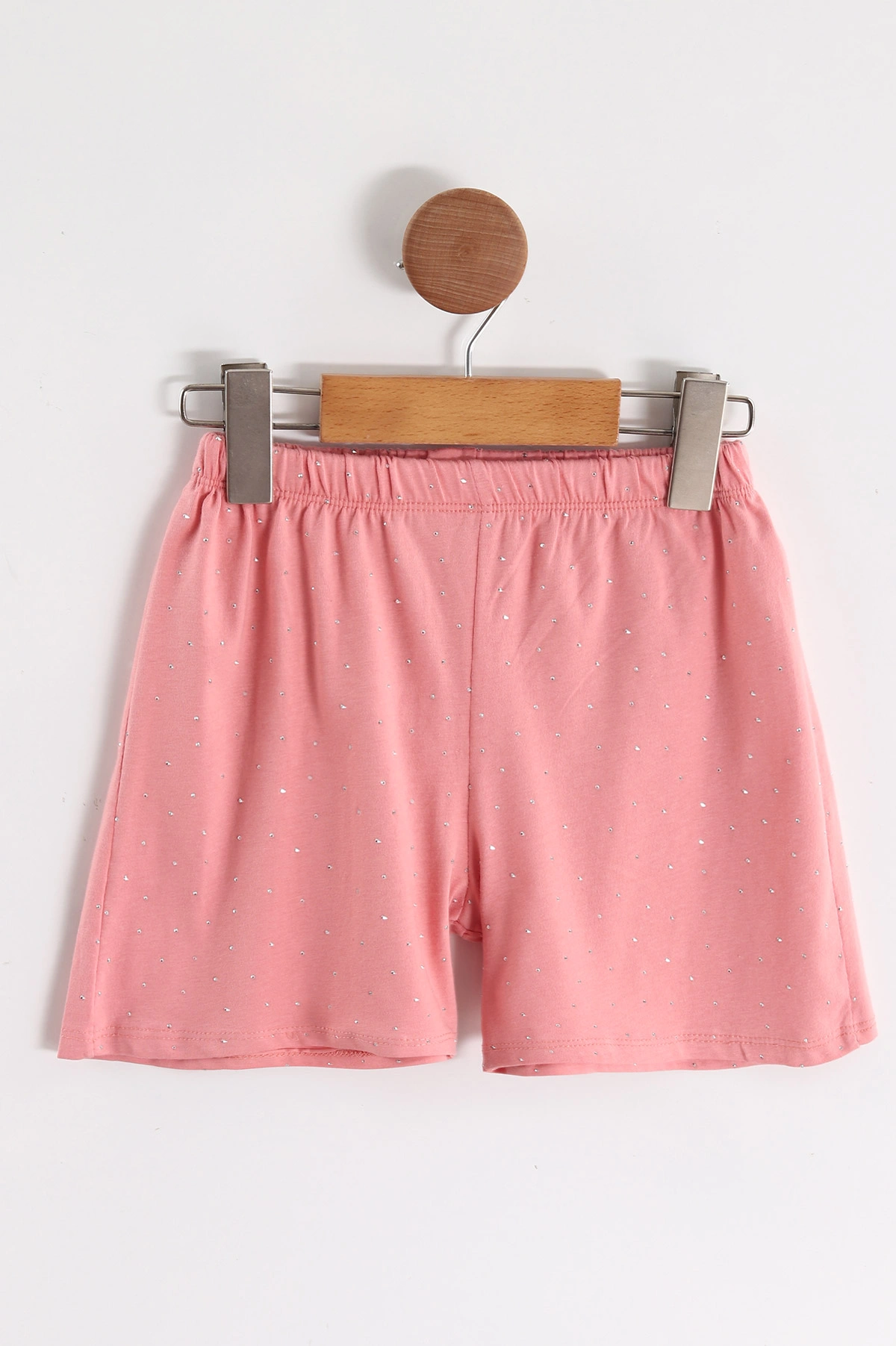 Pembe (2-5 Yaş) Taşlı Şortlu Kız Çocuk Takım 464538