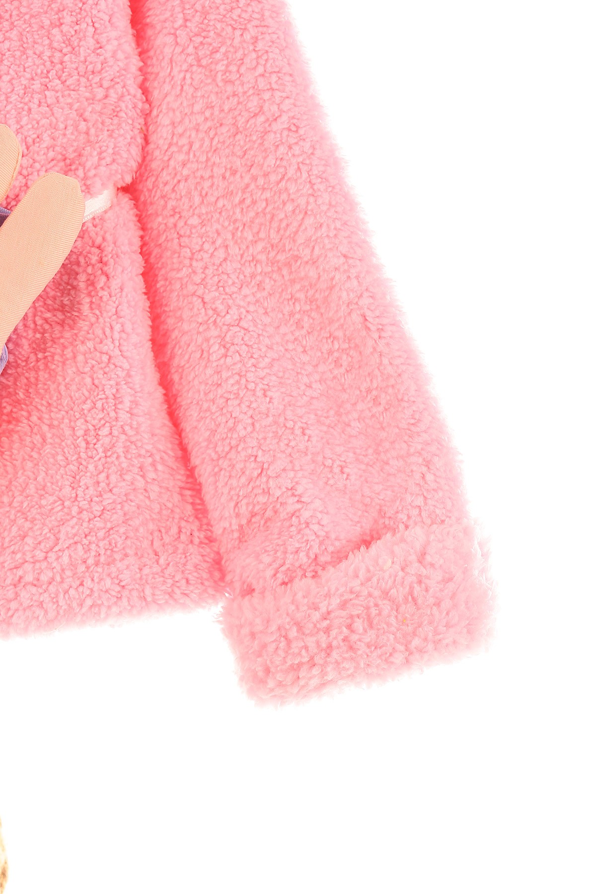 Pembe (2-5 Yaş) Tavşan Çantalı Fermuarlı Kız Çocuk Mont 156917