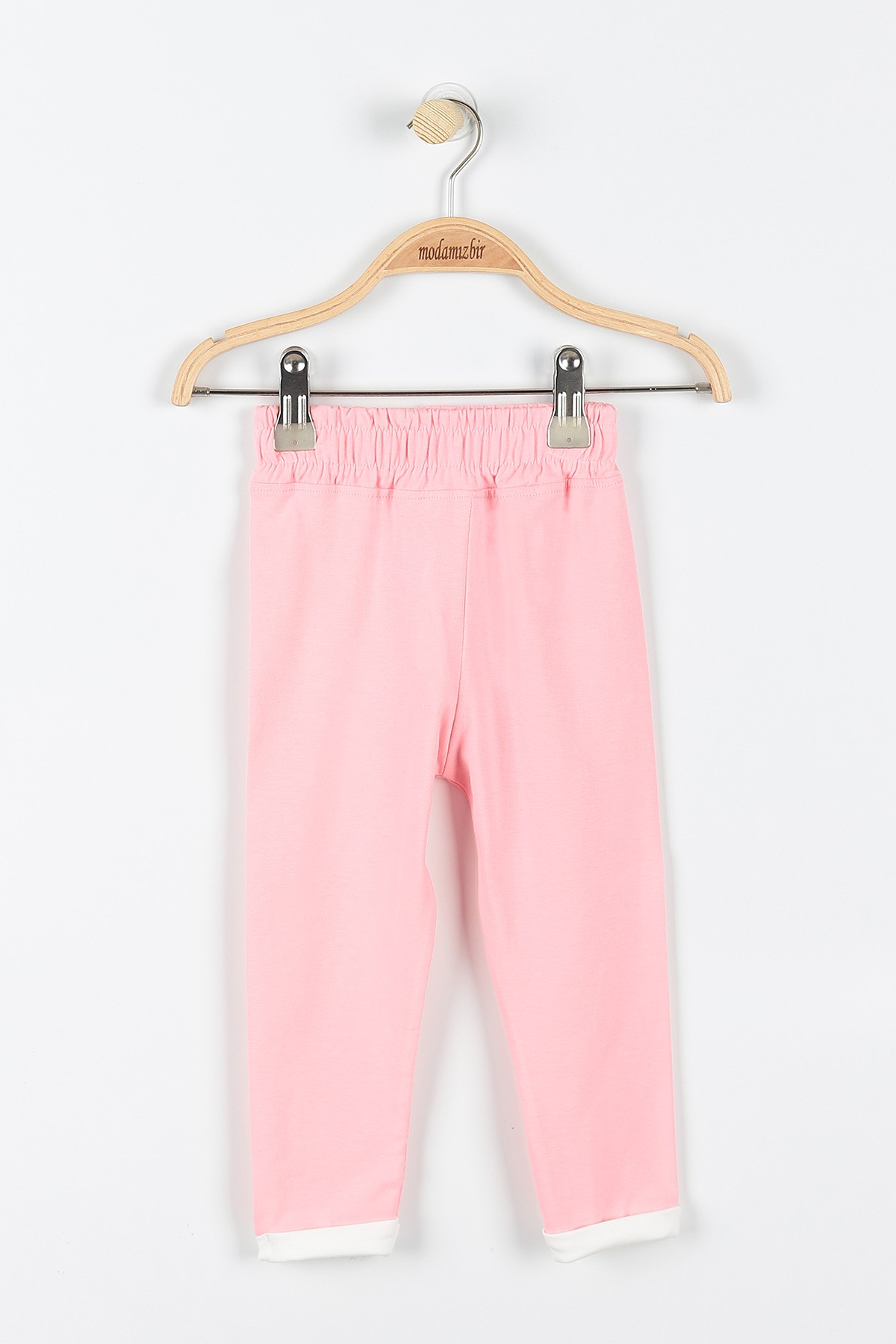 Pembe (2-5 Yaş) Yoga Baskılı Taş Detaylı Kapüşonlu Kız Çocuk Takım 176271
