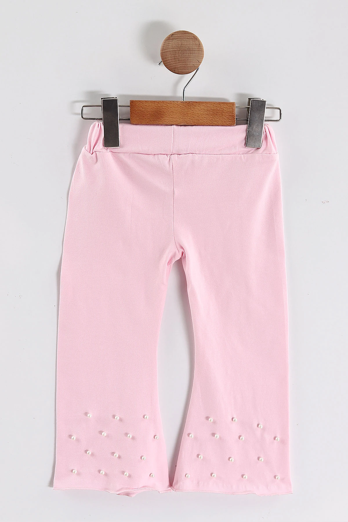 Pembe (2-5 Yaş)İncili Fiyonklu İspanyol Paça Kız Çocuk Takım 453911