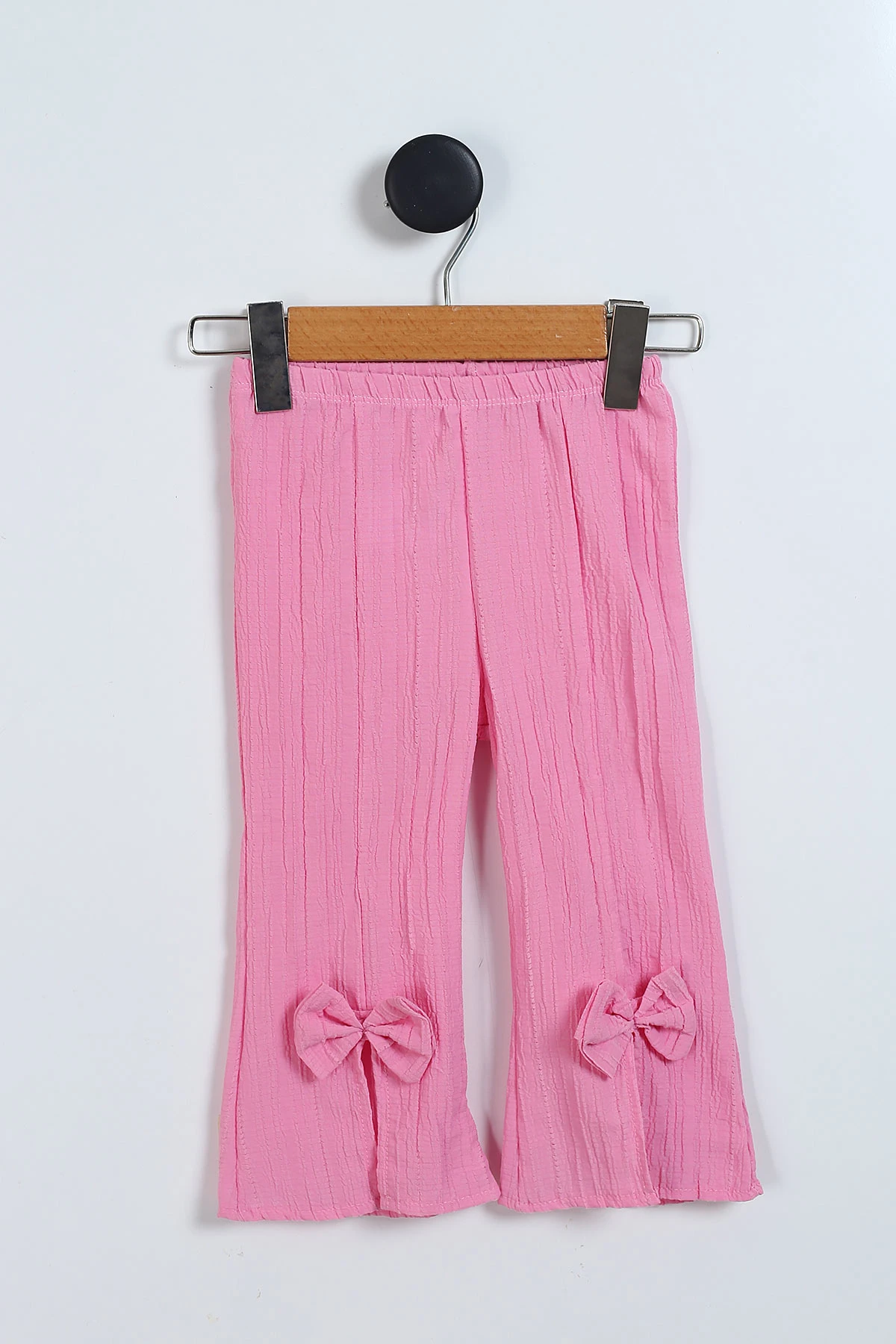 Pembe ( 2-6 Yaş)  Çiçek Aksesuarlı Kurdela Pantolonlu Kız Çocuk Takım 342155