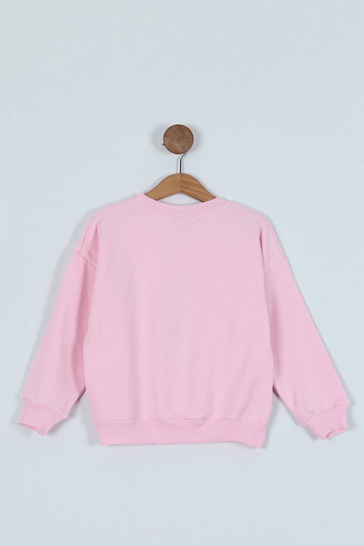 Pembe (2-6 Yaş)  Çicek Baskılı Kız Çocuk Sweatshirt 236264