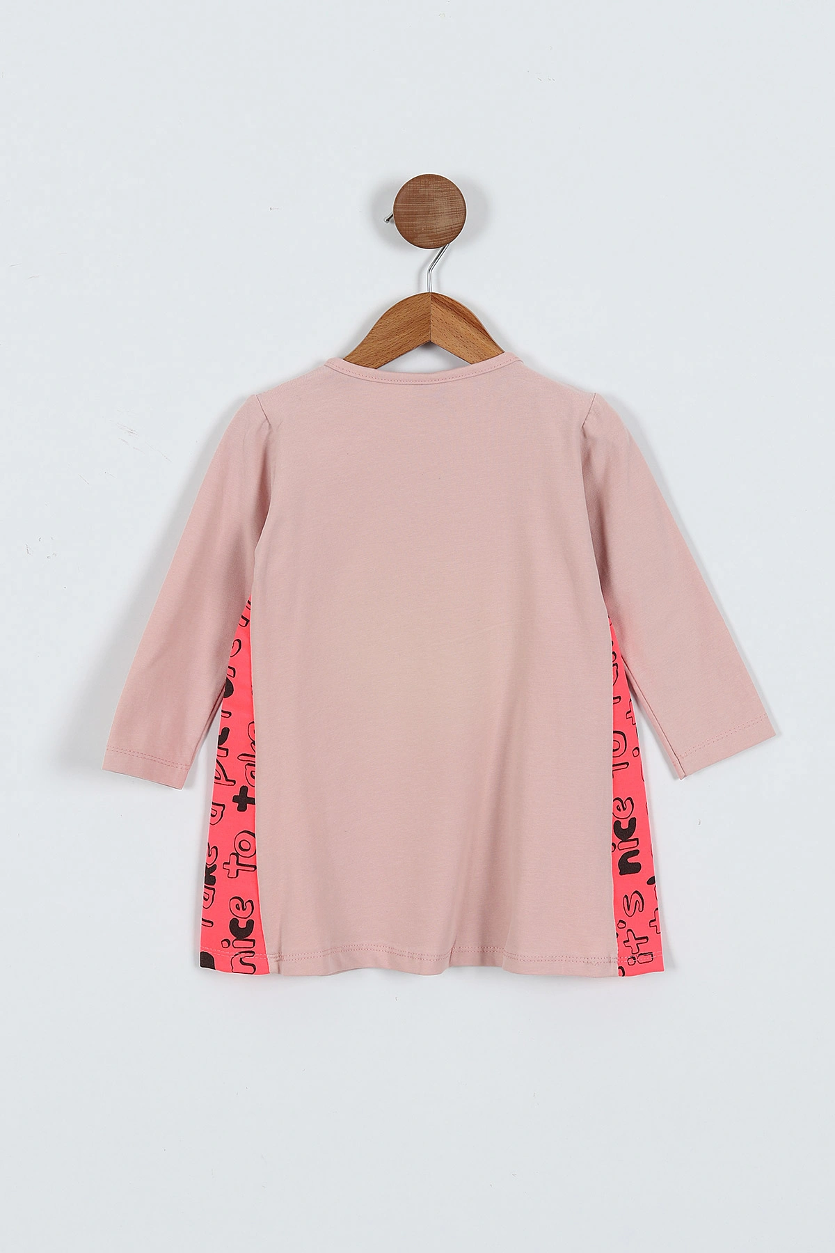 Pembe (2-6 Yaş) Cute Baskılı Süprem Likralı  Kız Çocuk Elbise 419335