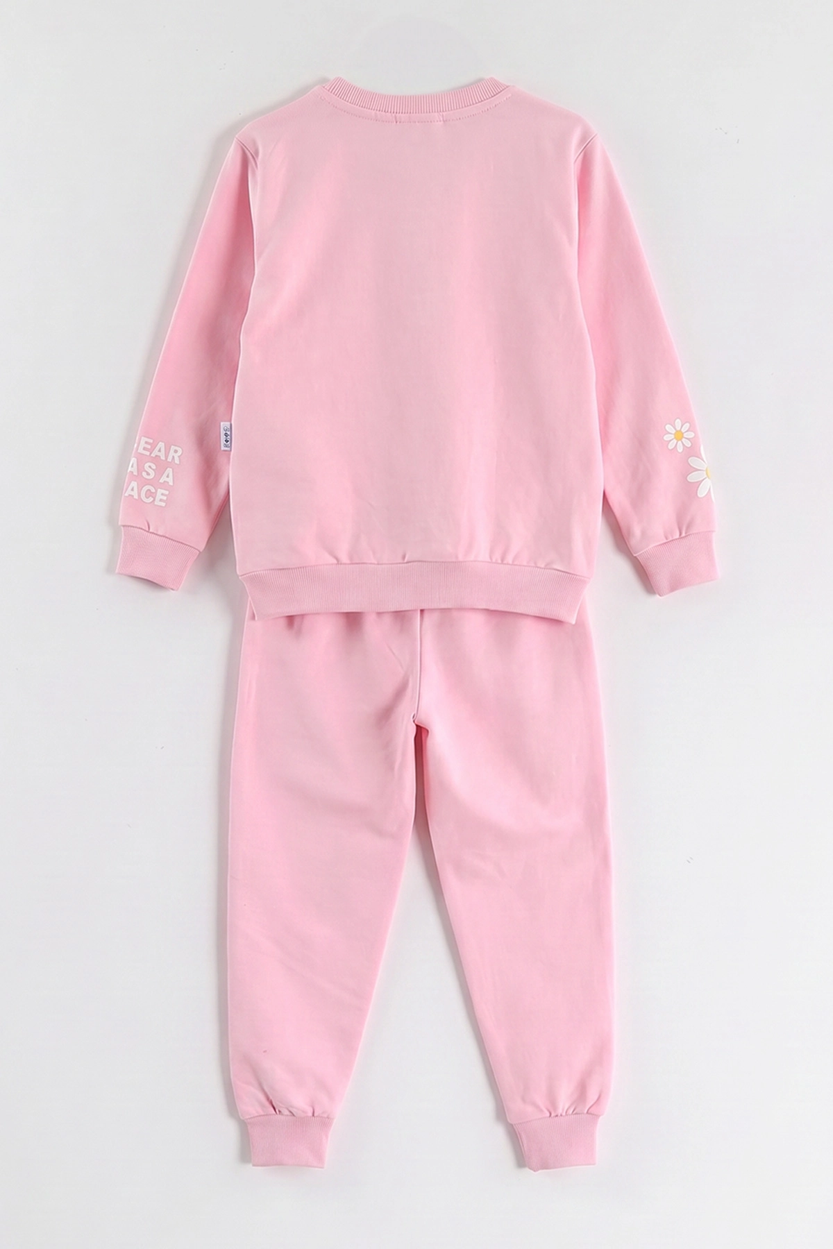 Pembe (2-6 Yaş)   Dreams Baskılı  Cepli  2 İp Kız Çocuk Mevsimlik Takım 472719