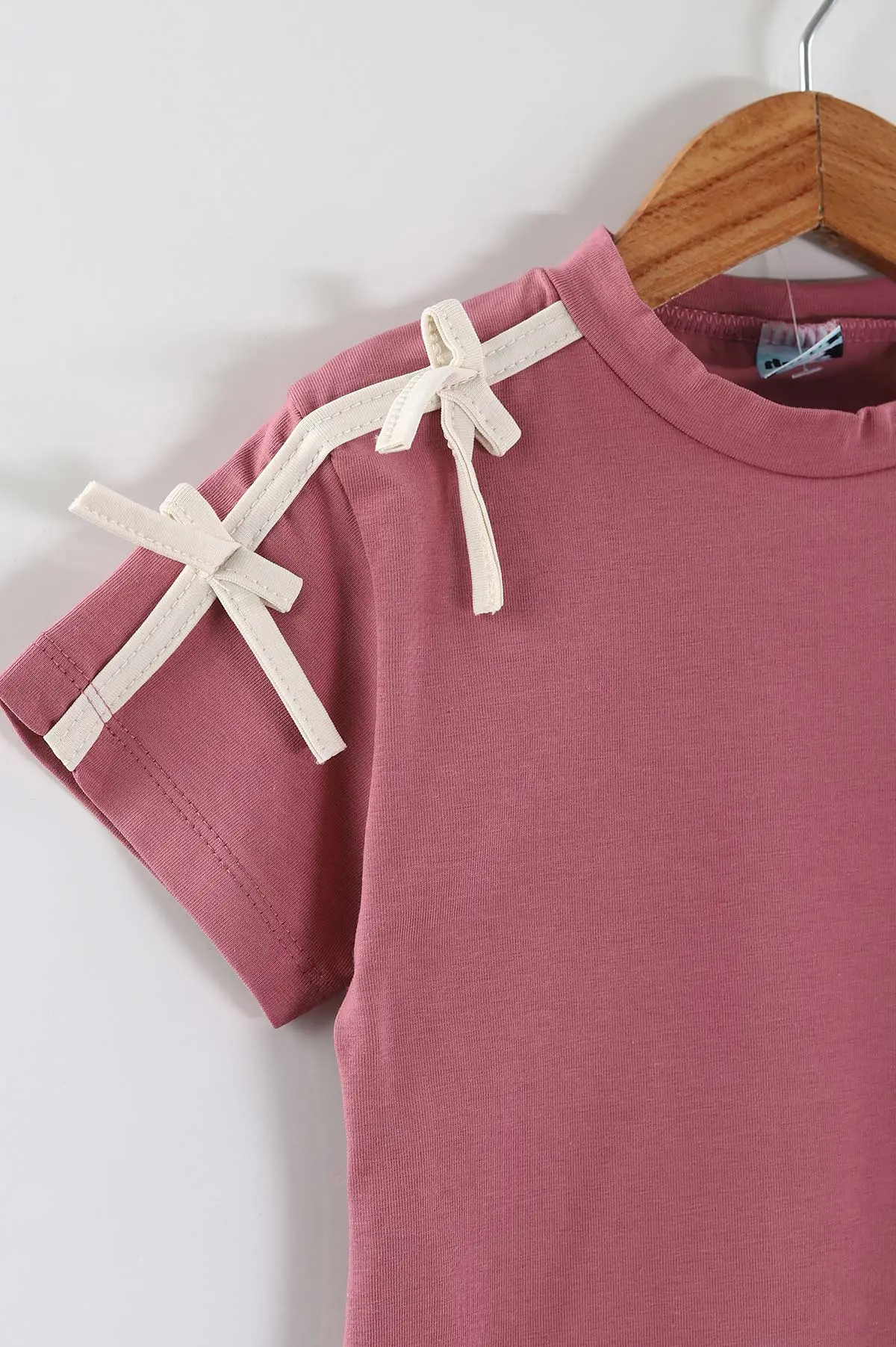 Pembe (2-6 Yaş) Fiyonk Detaylı Taytlı Kız Çocuk Yazlık Takım 449462