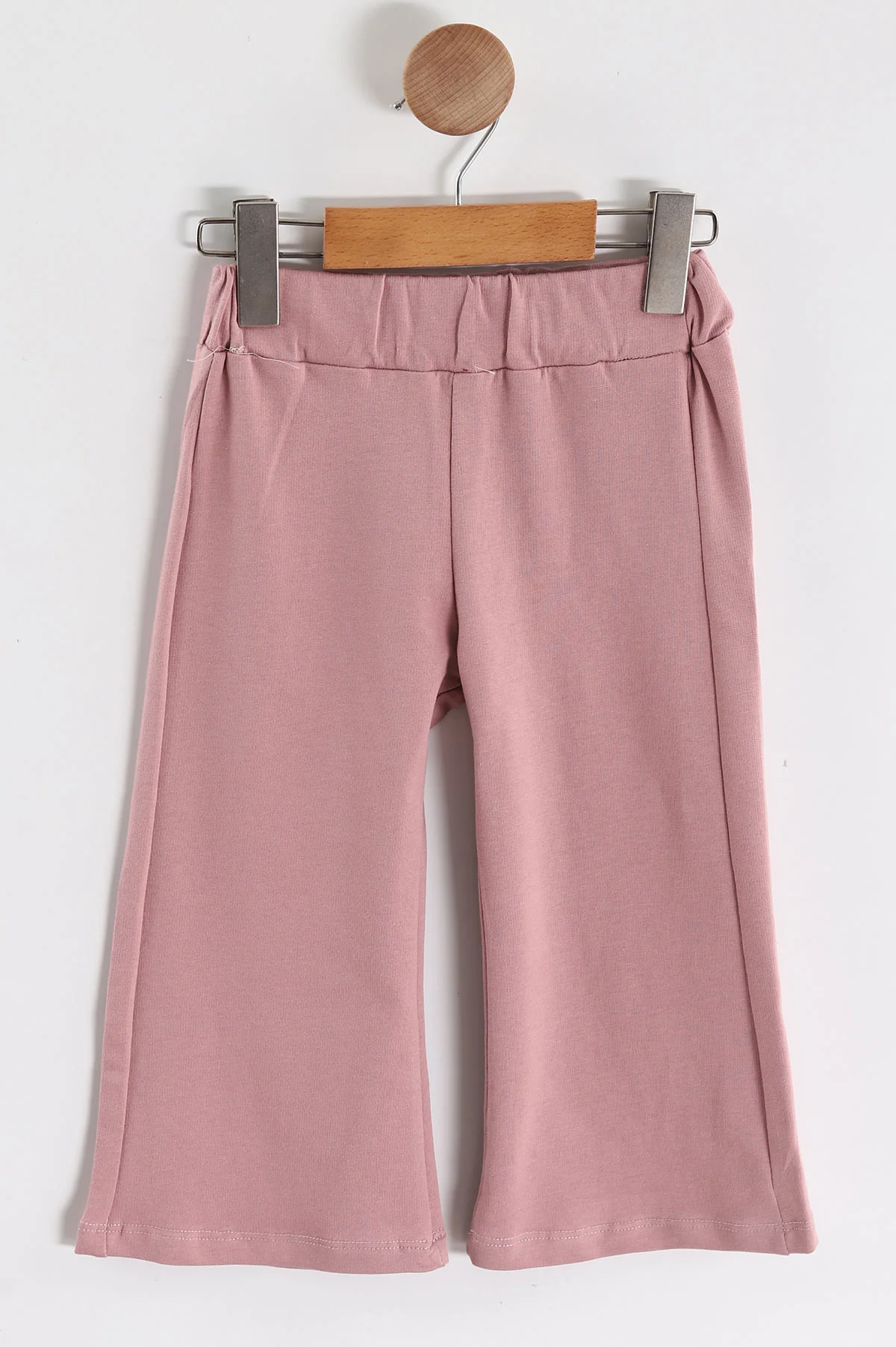 Pembe (2-6 Yaş) İncili Yıldız Baskılı Bol Paça  Pantolonlu  Süprem Kız Çocuk Yazlık Takım 449560