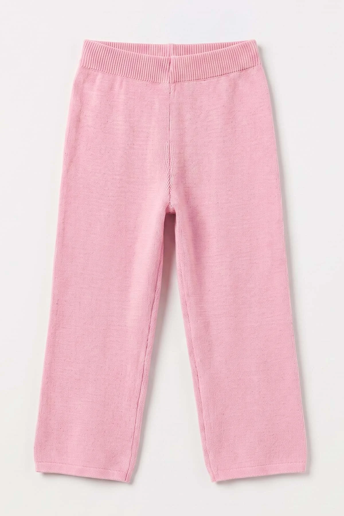Pembe (2-8 Yaş) Boru Paça Triko Kız Çocuk Pantolon 474581