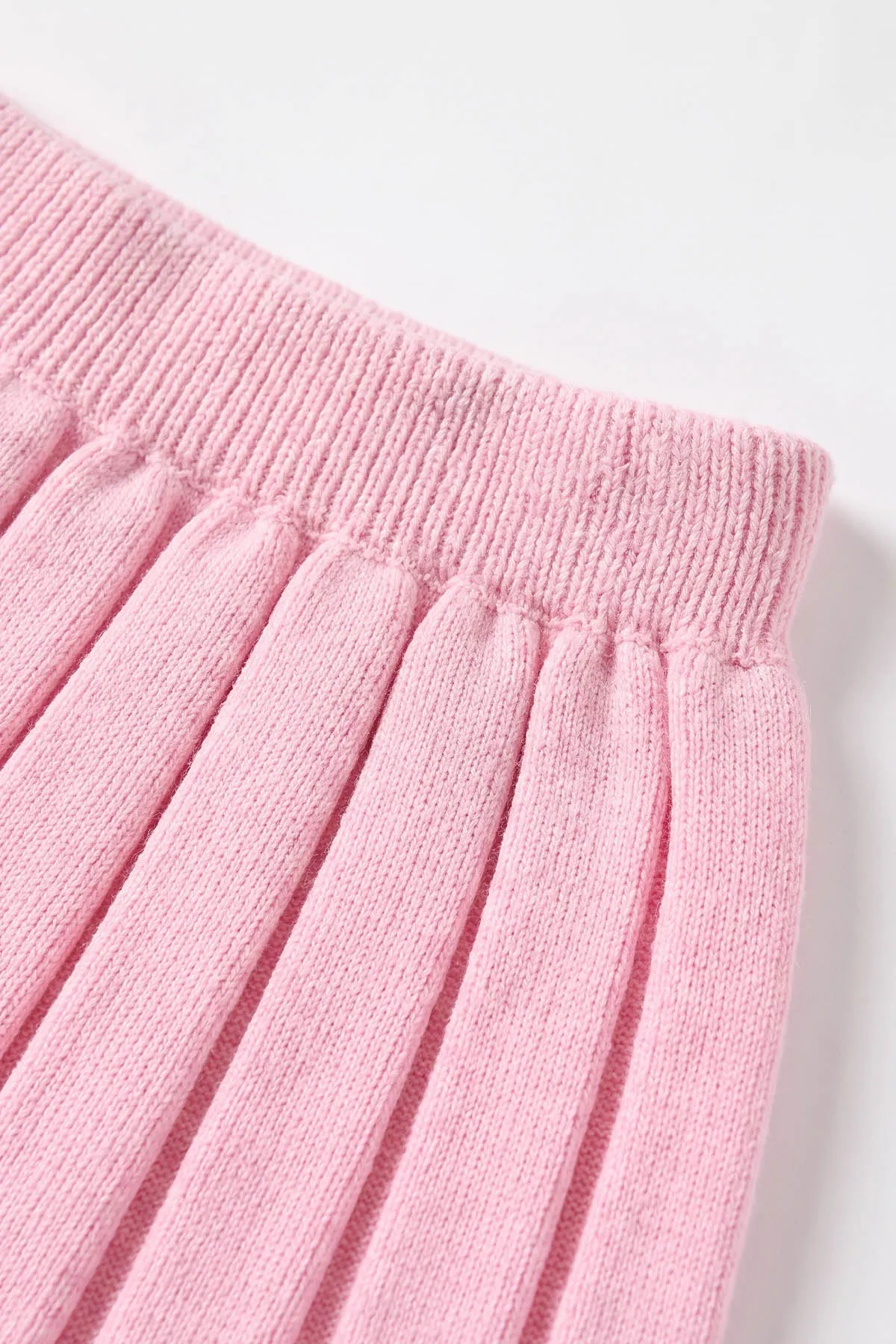 Pembe (2-8 Yaş) Düğmeli Ponponlu Etekli Kız Çocuk Takım 474173
