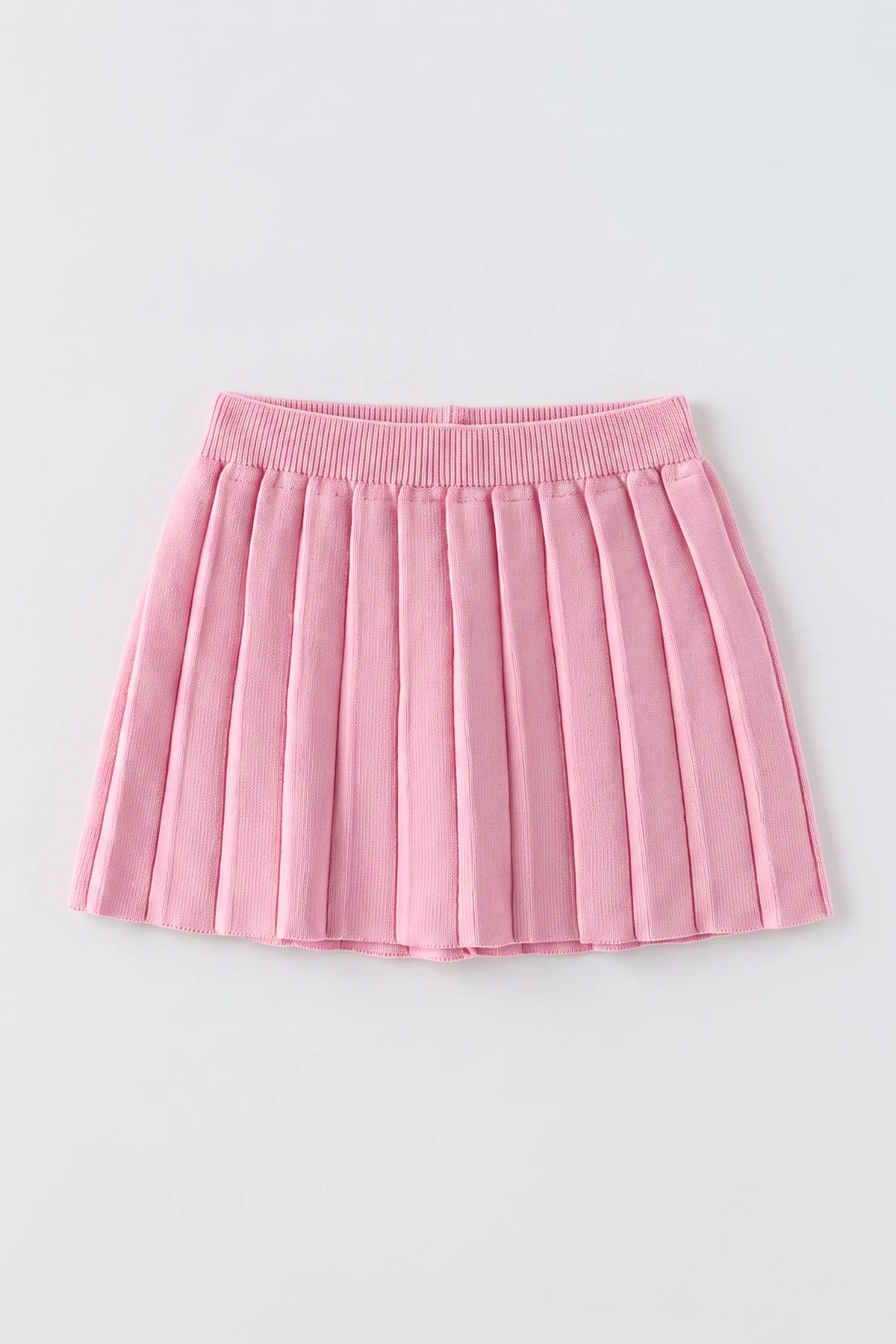 Pembe (2-8 Yaş) Pileli Triko Kız Çocuk Etek 474850