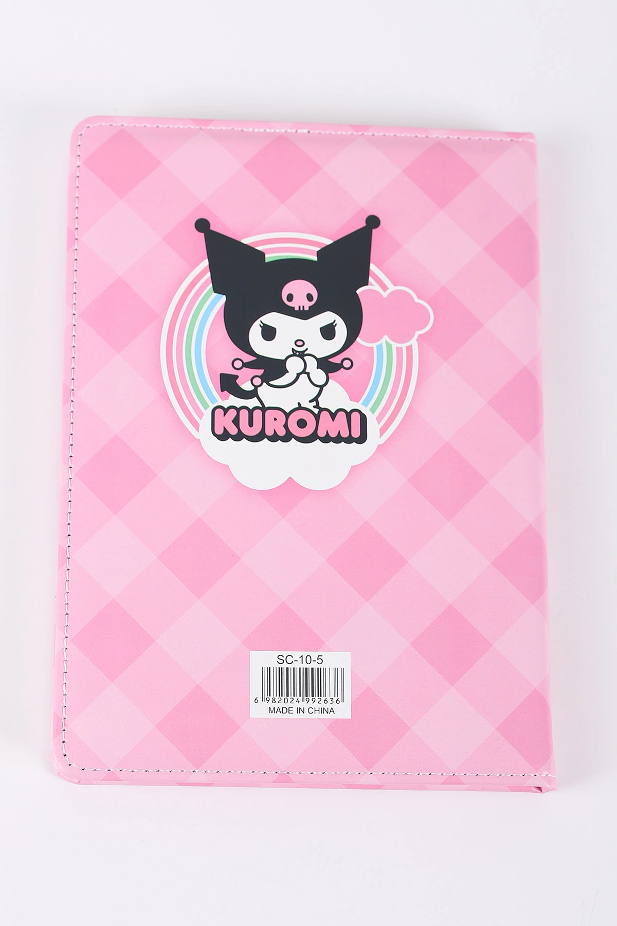 Pembe 20x15 Cm Karakterli Pullu Sulu Çizgili Okul/Not Defteri 413794