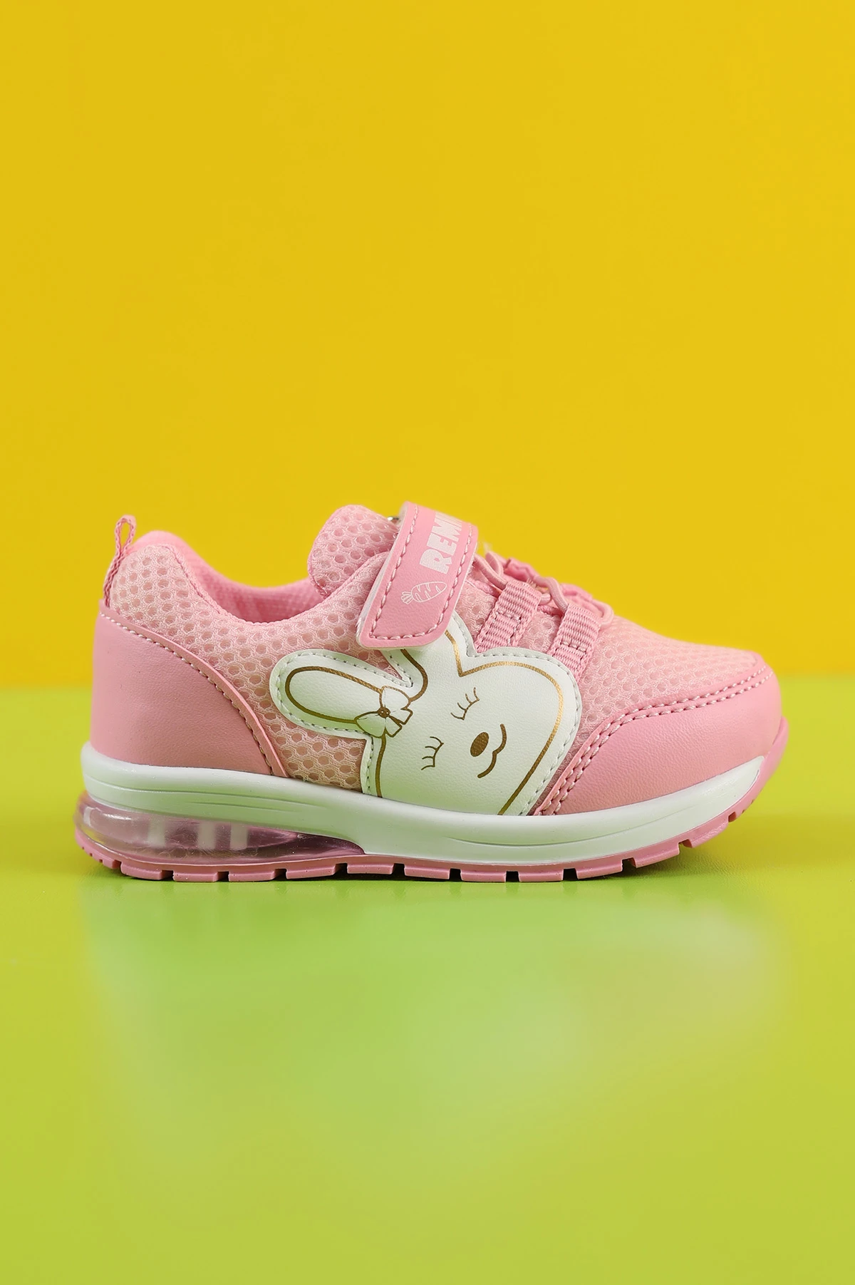 Pembe (21-25 Bebe) Işıklı Desenli Cırtlı Bebe Spor Ayakkabı 258612