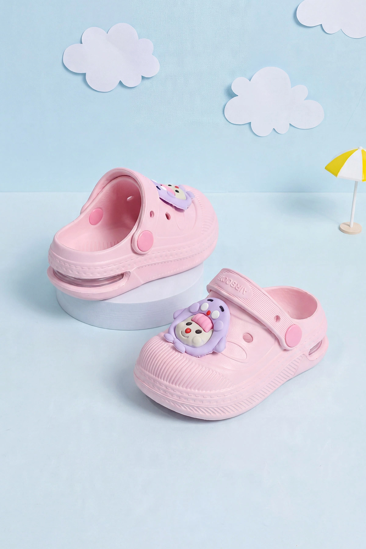 Pembe ( 21 - 28 ) Figürlü Kız Bebek / Çocuk Terlik ve Sandalet 464818