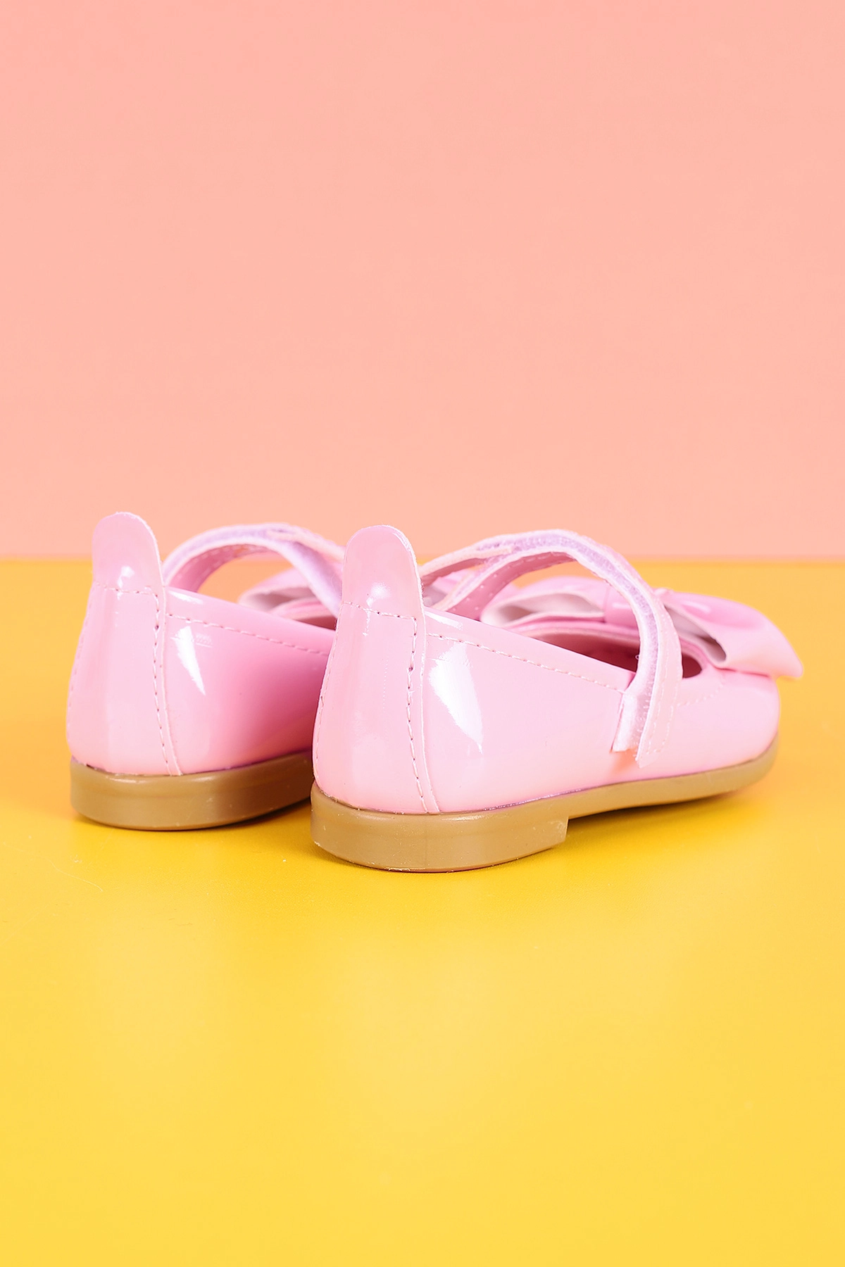 Pembe (21-30) Fiyonklu Rugan Kız Bebek &Çocuk Babet 336359