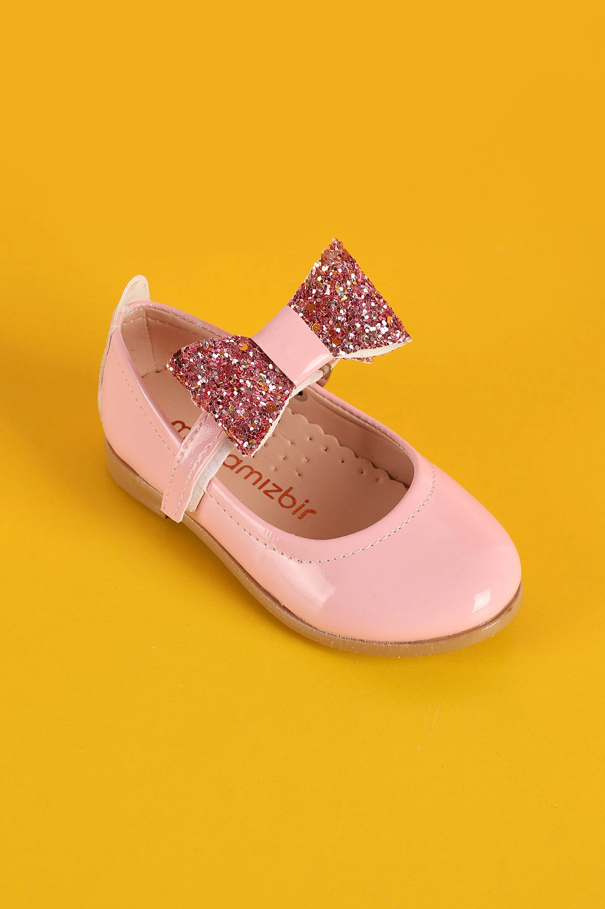 Pembe (21-30) Fiyonklu Rugan Kız Bebek & Çocuk Babet 363971