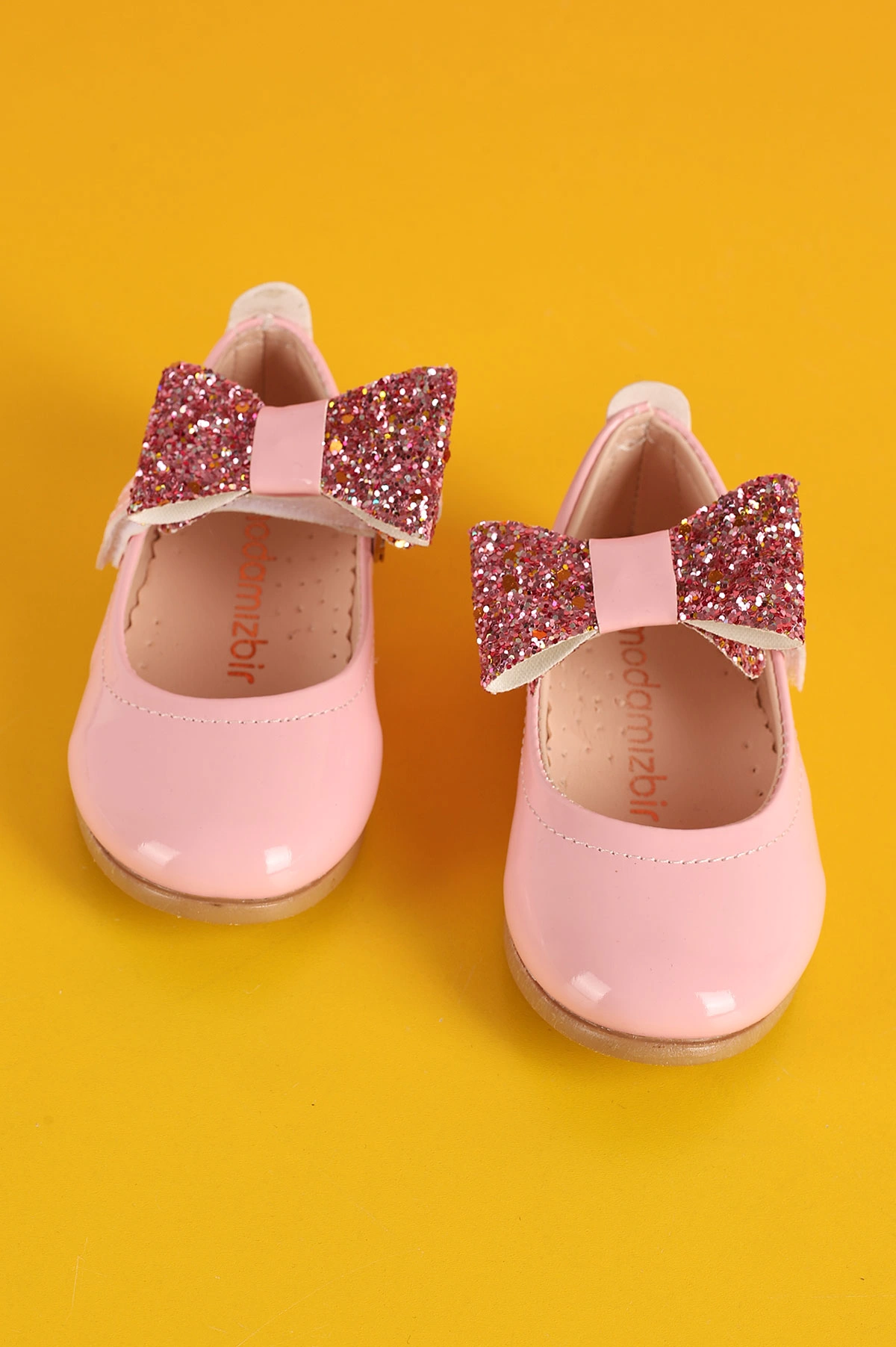 Pembe (21-30) Fiyonklu Rugan Kız Bebek & Çocuk Babet 363971