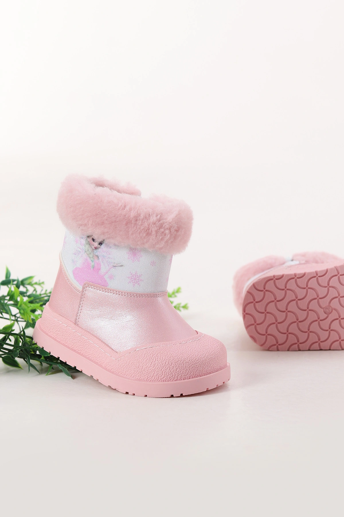 Pembe ( 22 - 26 ) İçi Kürklü Fermuarlı Kız Bebek Bot 404548