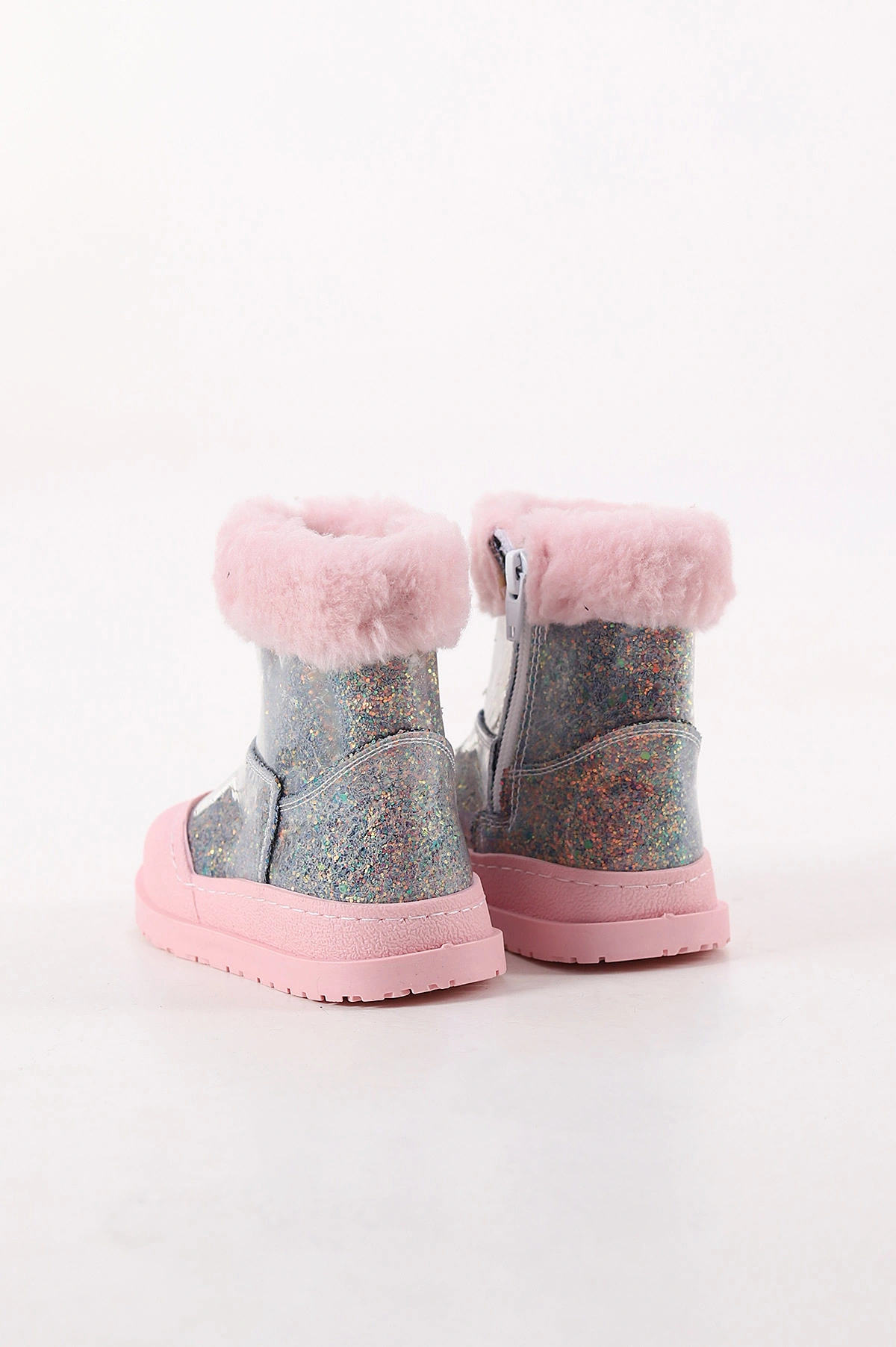Pembe ( 22 - 26 ) Sim Detaylı Fermuarlı Kız Bebek Bot 409837