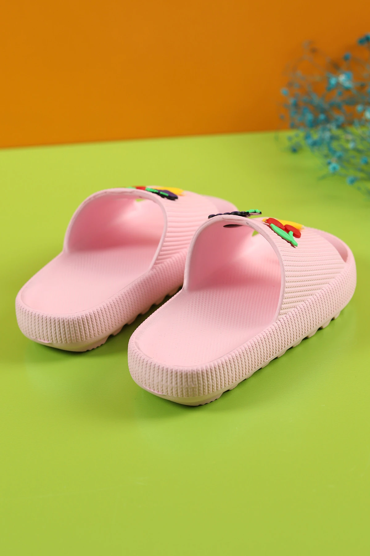 Pembe (24-34 ) Kaydırmaz Figürlü Çocuk Terlik 259033