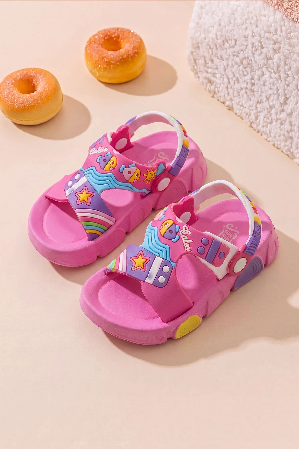 Pembe ( 25 - 29 ) Figürlü Kız Çocuk Sandalet 462503