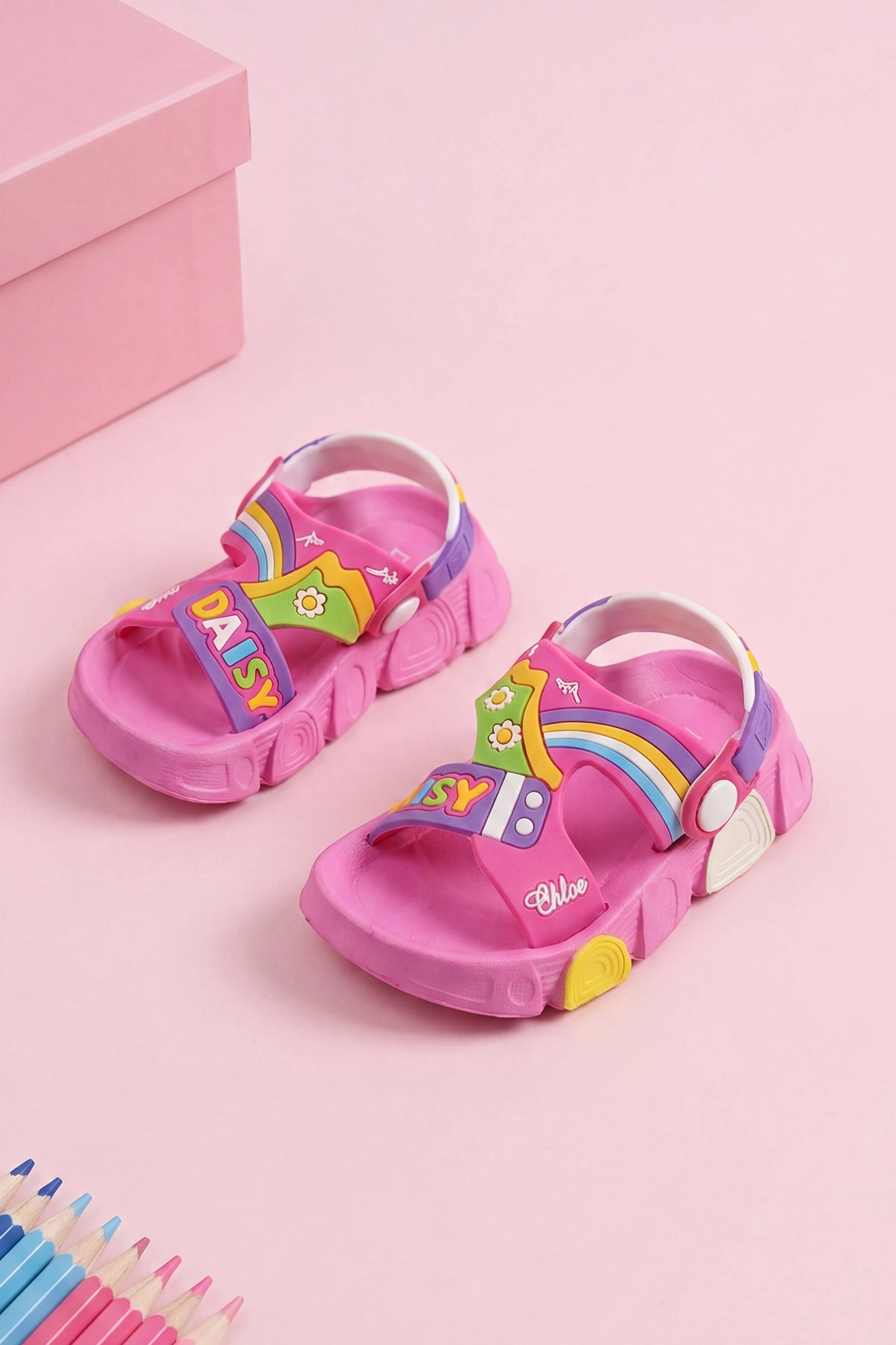 Pembe ( 25 - 29 ) Figürlü Kız Çocuk Sandalet 462519