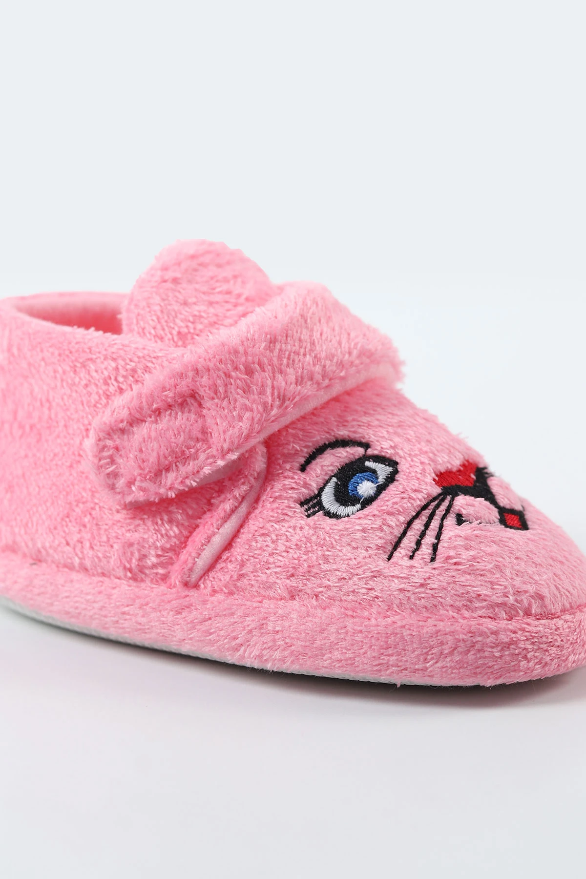 Pembe ( 25 - 30 ) Peluş Cırt Bantlı Kız Çocuk Panduf 495157