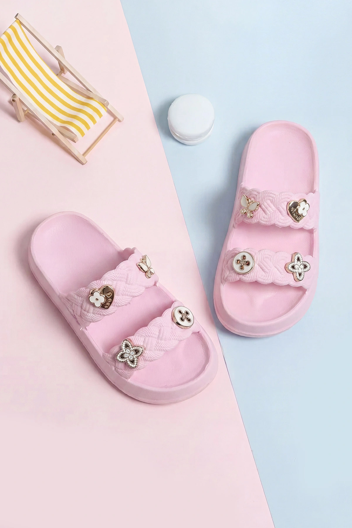 Pembe ( 26 - 35 ) Figürlü Kız Çocuk Terlik 464856