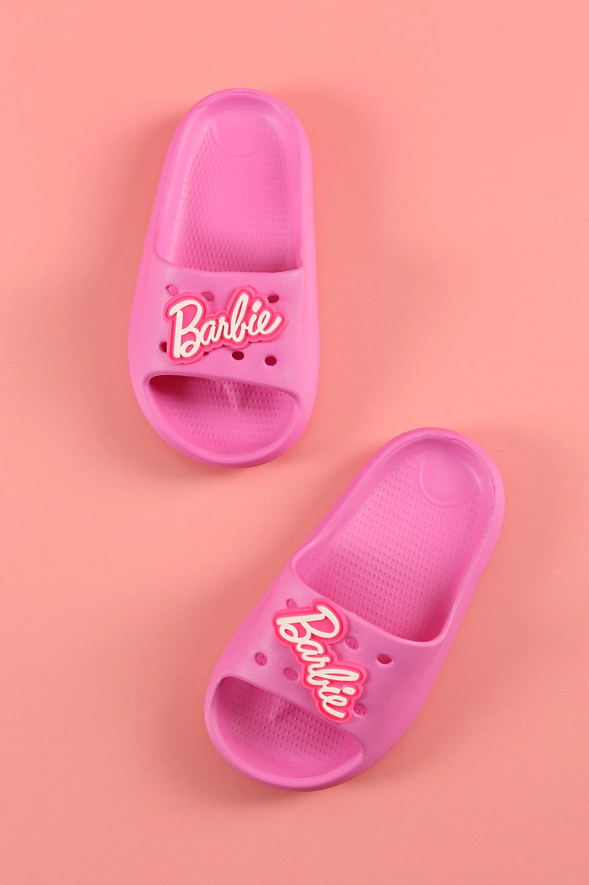 Pembe (27-31 ) Barbie Figürlü Eva Çocuk Terlik 280679