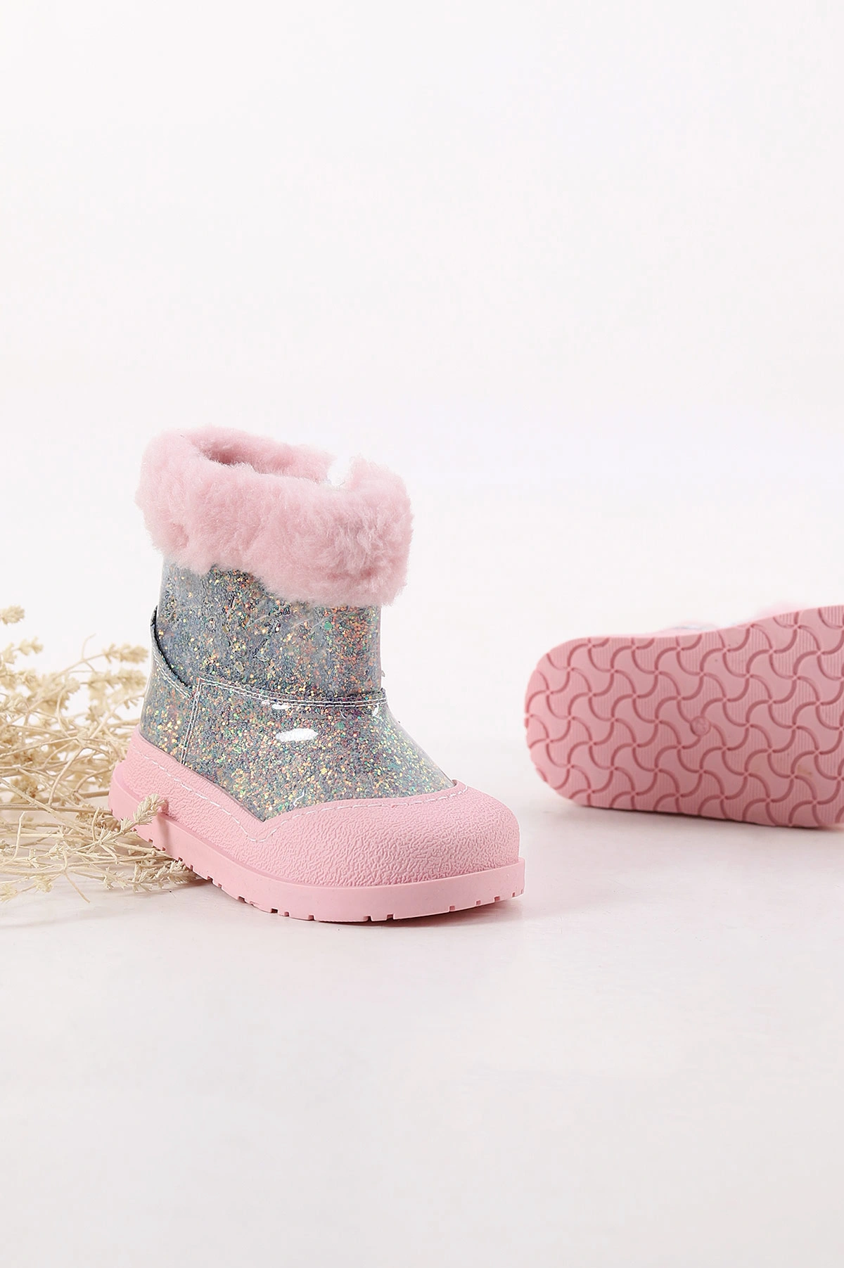 Pembe ( 27 - 31 ) Sim Detaylı Fermuarlı Kız Çocuk Bot 409833