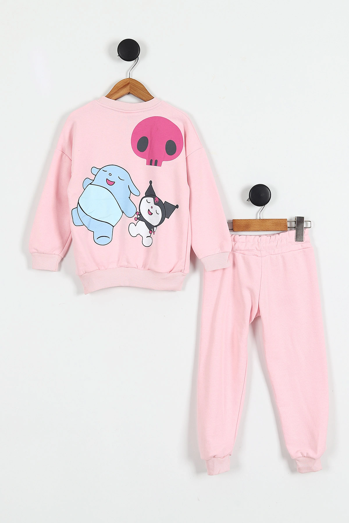 Pembe (3-10 Yaş)Karakter Baskılı 3 İp Şardonsuz Kız Çocuk 2'li Takım 425520 425595