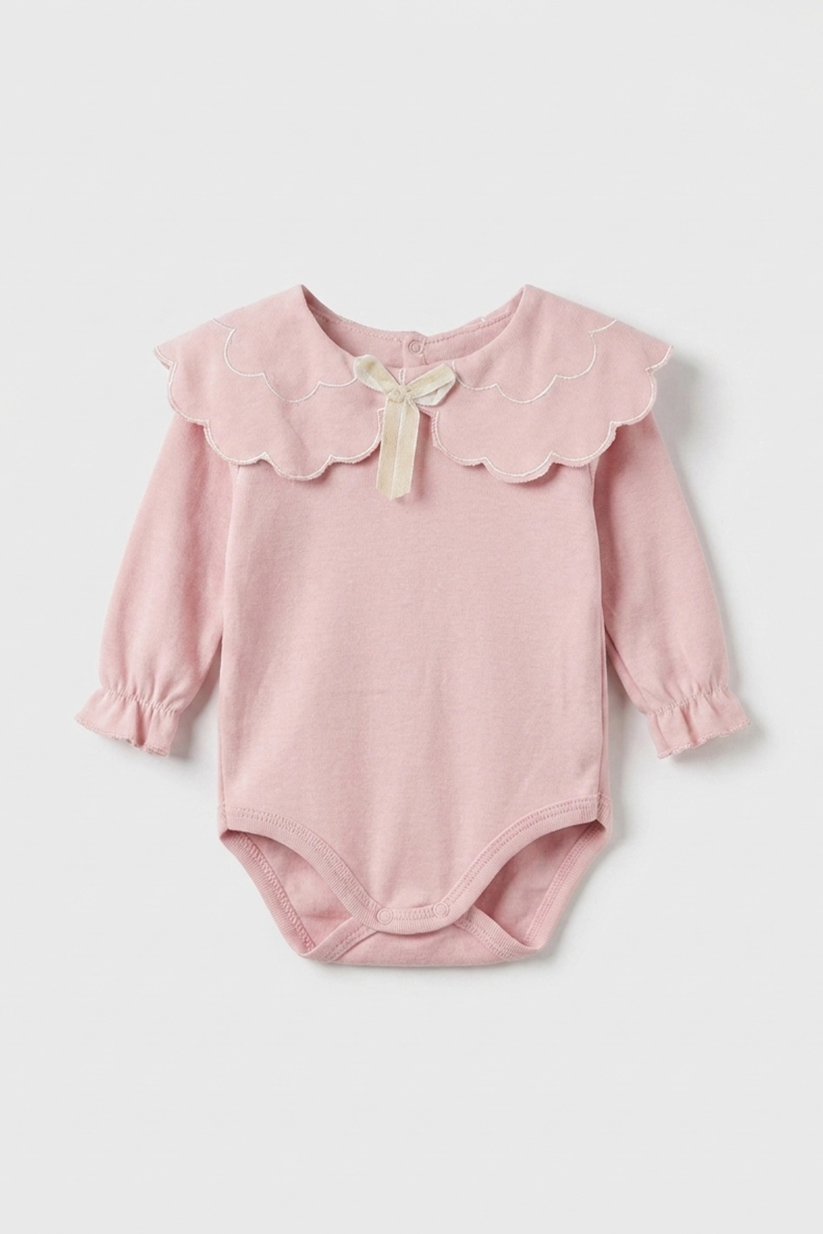 Pembe (3-12 Ay) Jakarlı Etekli Çıtçıt  Badili Kız Bebek Slopet 477040