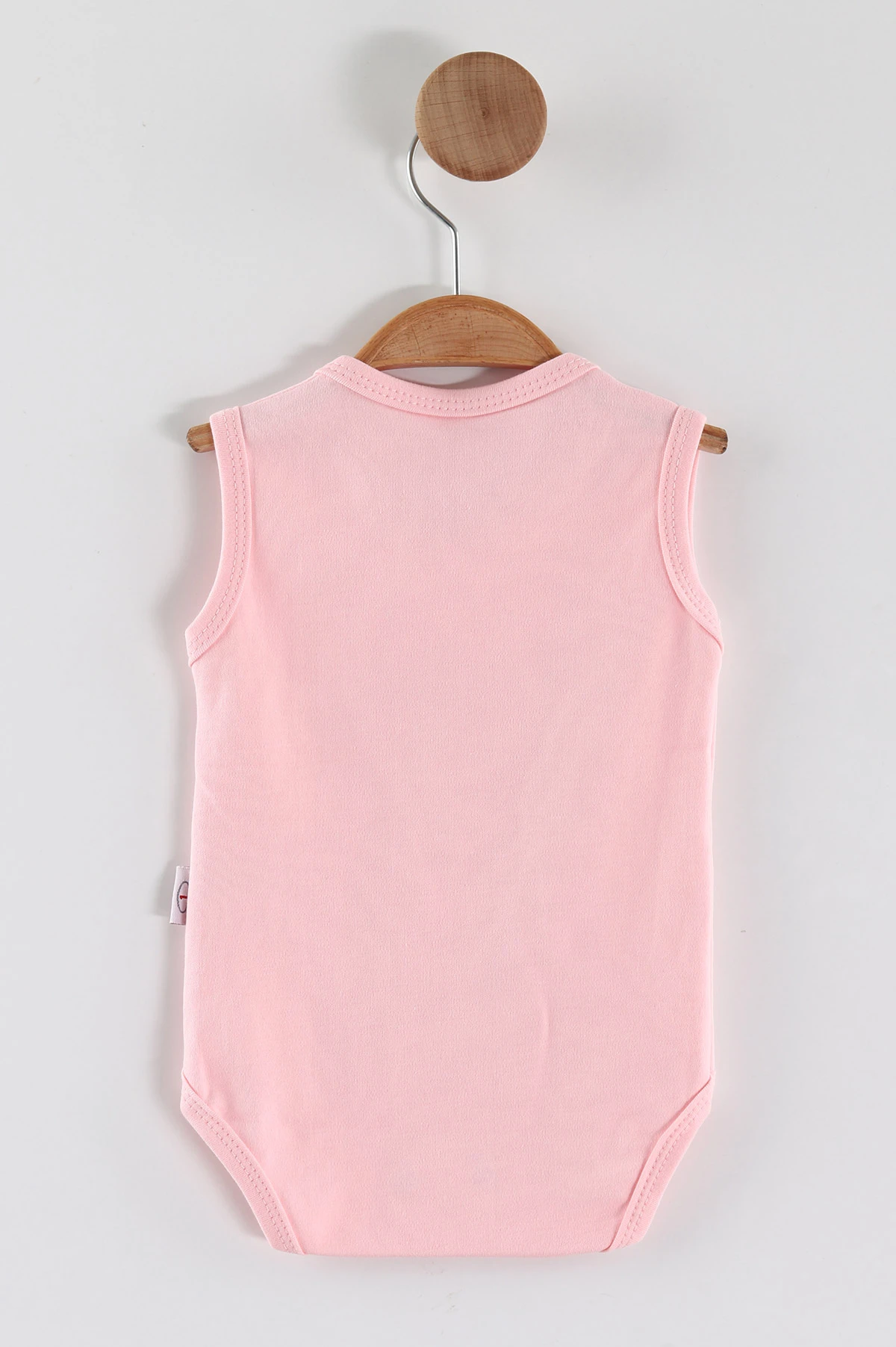 Pembe ( 3-12 Ay) Sıfır Kol Düz Bebek&Çocuk Çıtçıtlı Badi 467336