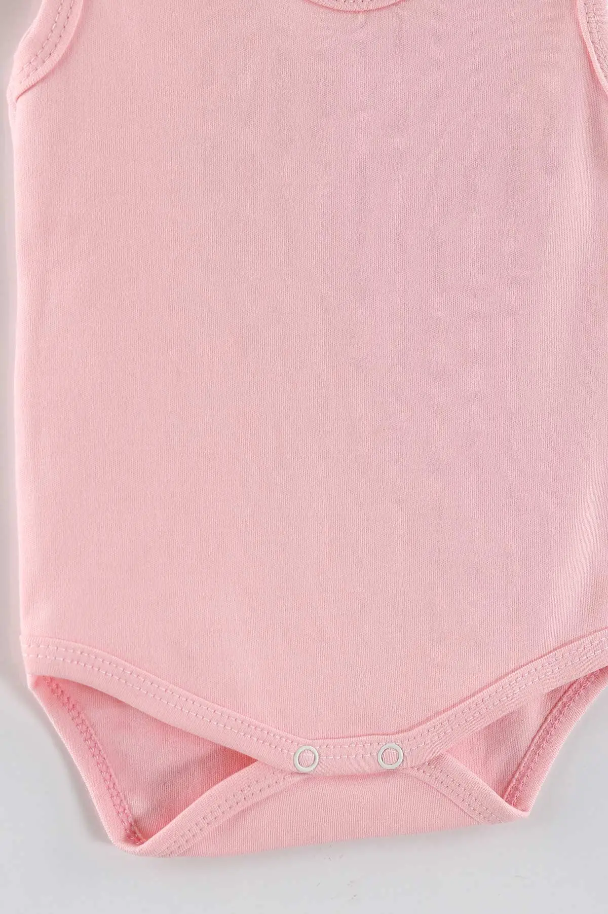 Pembe ( 3-12 Ay) Sıfır Kol Düz Bebek&Çocuk Çıtçıtlı Badi 467336