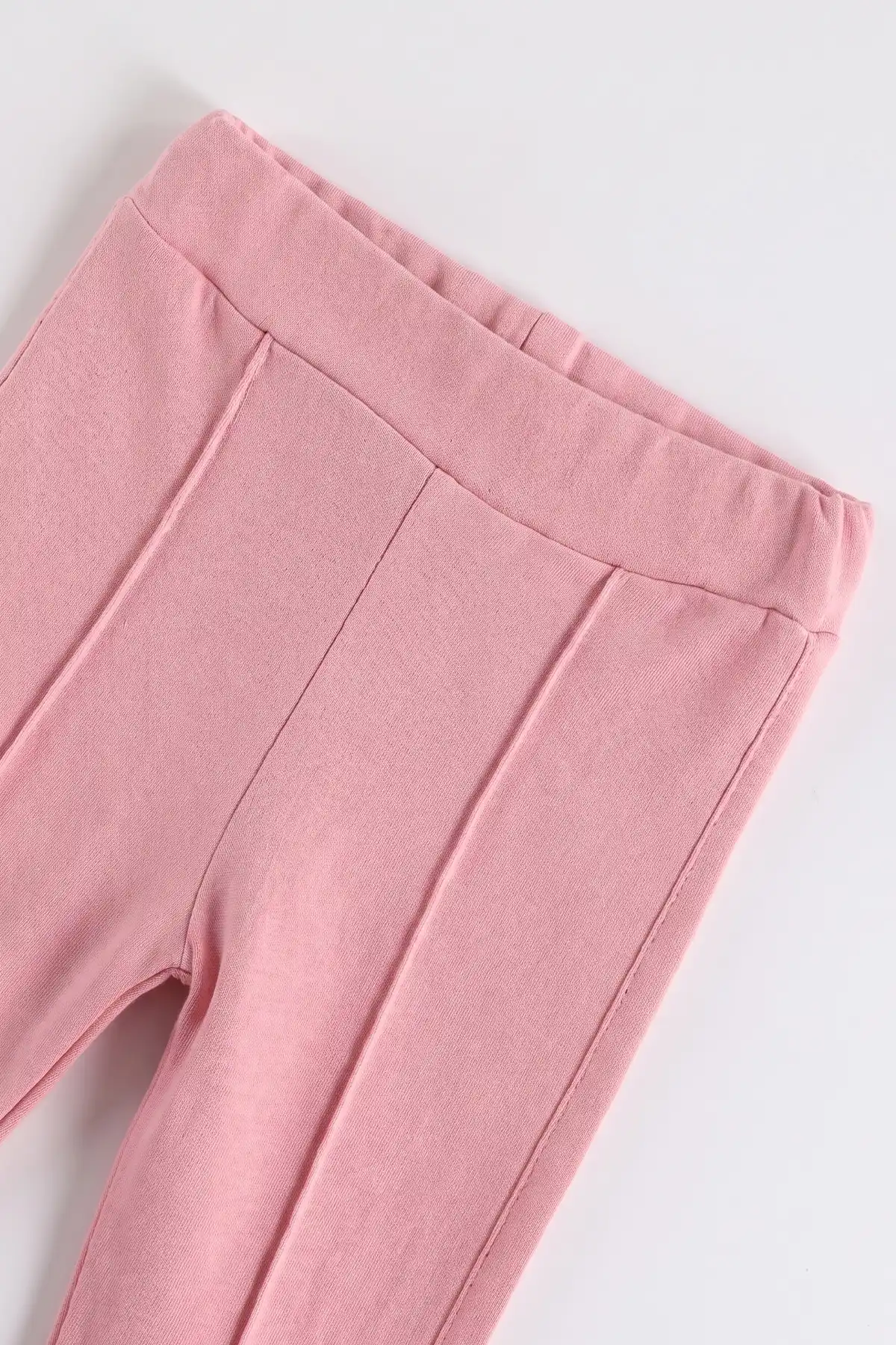 Pembe (3-12 Ay) Tavşan Nakışlı Kapüşonlu Polar Pelerinli Kız Bebek 3'lü Takım 487767