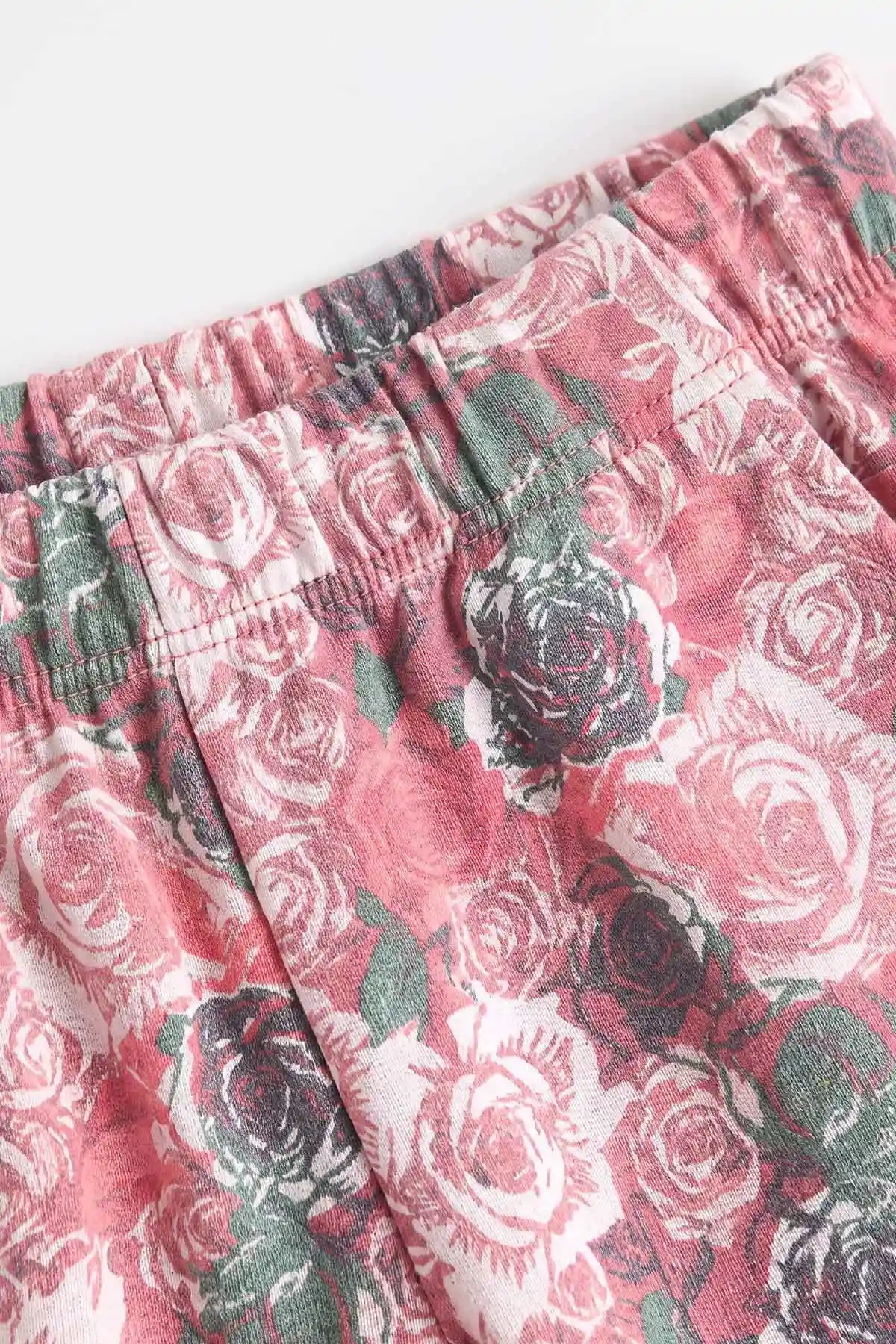 Pembe (3-15 Yaş) Kedi Baskılı Ribana Kumaş Kız Çocuk Pijama Takımı 477077