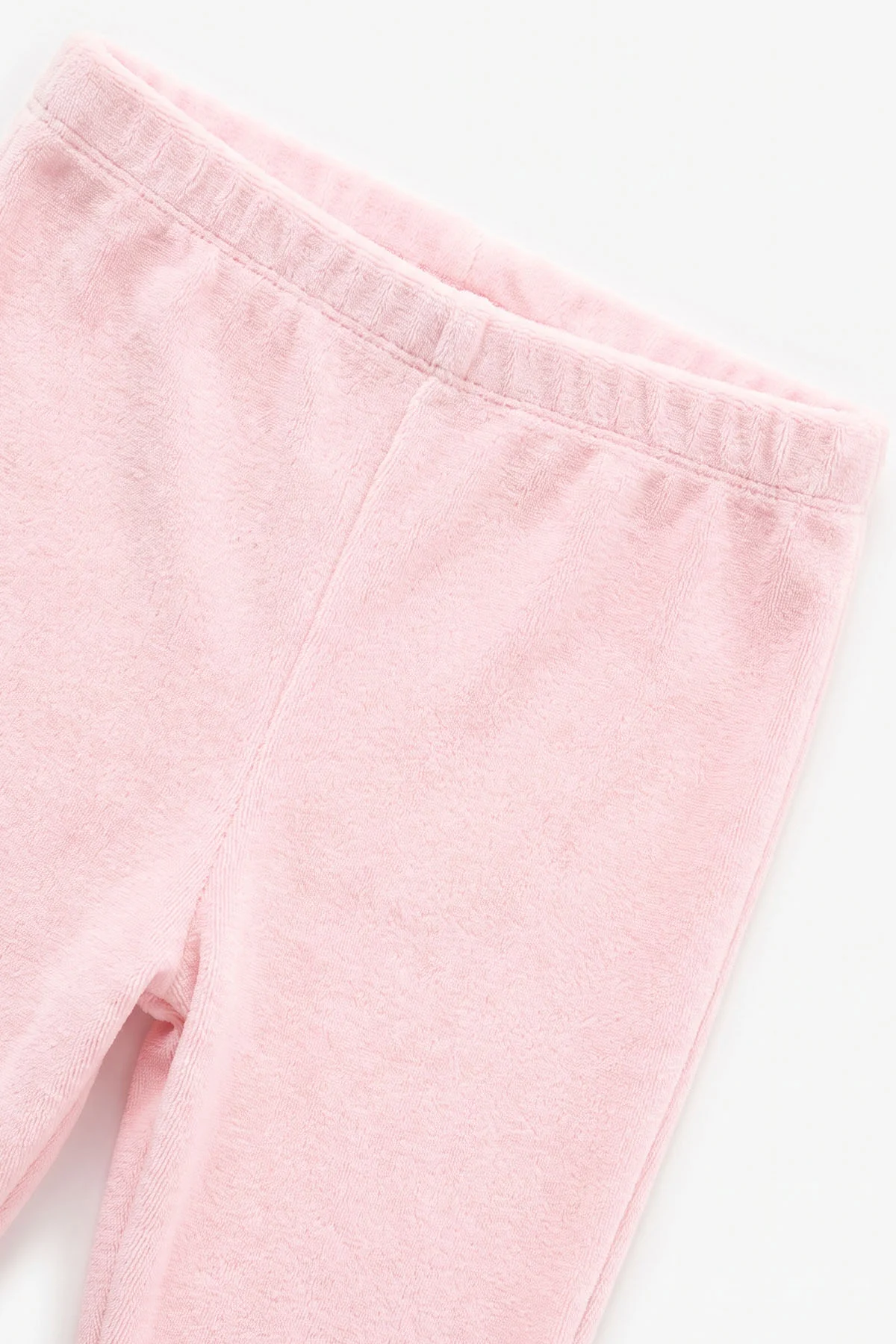 Pembe (3-18 Ay) Kapüşonlu Nakışlı Hırkalı Kadife Kız Bebek 3'lü Takım 487523