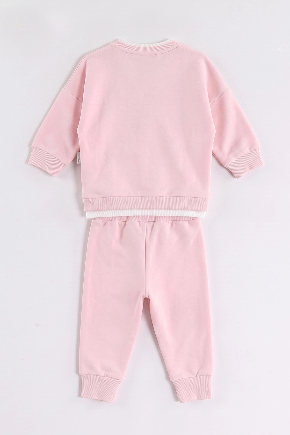 Pembe (3-18 Ay) Kurdela Nakışlı 2 İp Kız Bebek 2'li  Takım 473055