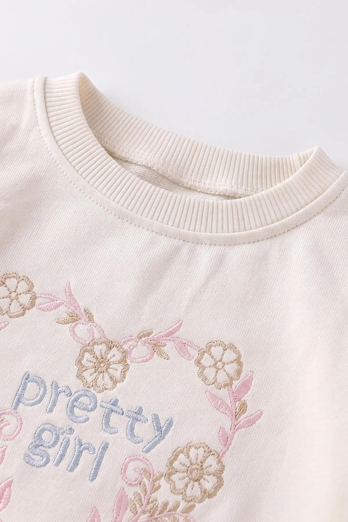 Pembe (3-18 Ay) Pretty Girl Nakışlı Fırfırlı 2 İp Kız Bebek Takım 479360
