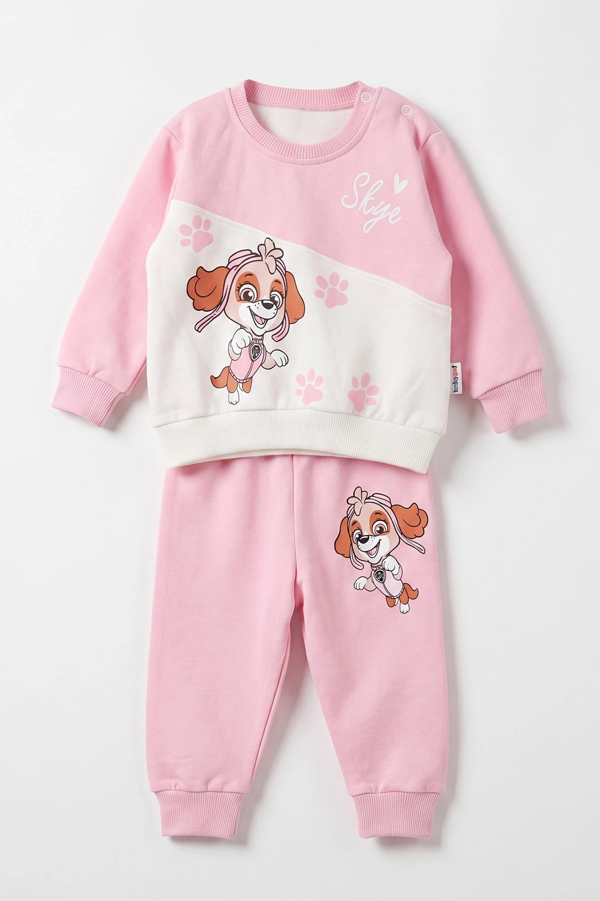 Pembe (3-24 Ay) Pati Baskılı   Kız Bebek Mevsimlik Takım 472759