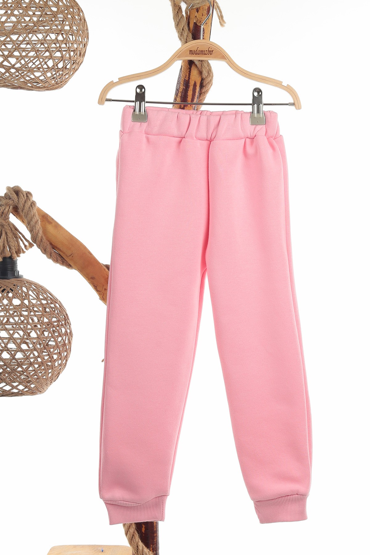 Pembe (3-6 Yaş) Coast Kol Baskılı Üç İp Şardonlu Kız Çocuk Takım 139594