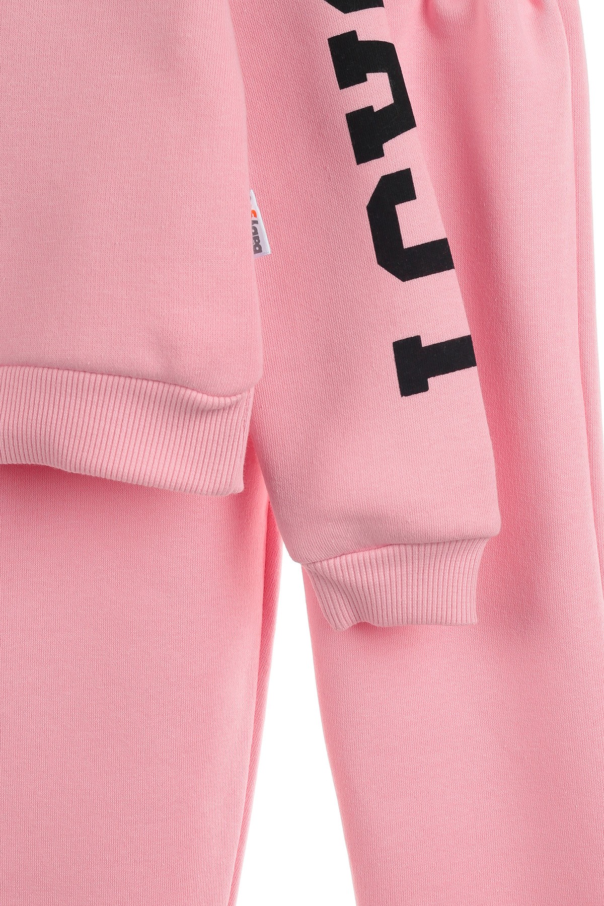 Pembe (3-6 Yaş) Coast Kol Baskılı Üç İp Şardonlu Kız Çocuk Takım 139594