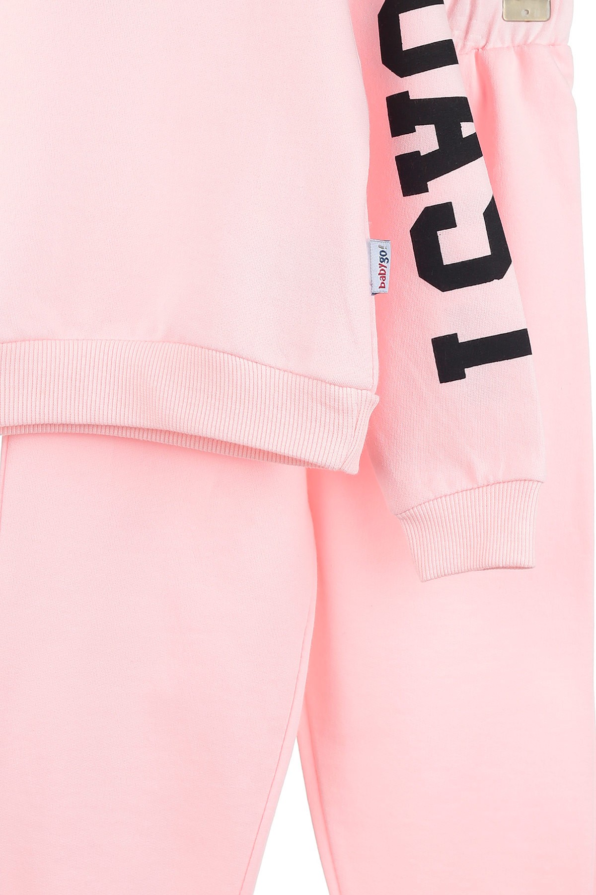 Pembe (3-6 Yaş) Coast Kol Baskılı Üç İp Şardonlu Kız Çocuk Takım 142187