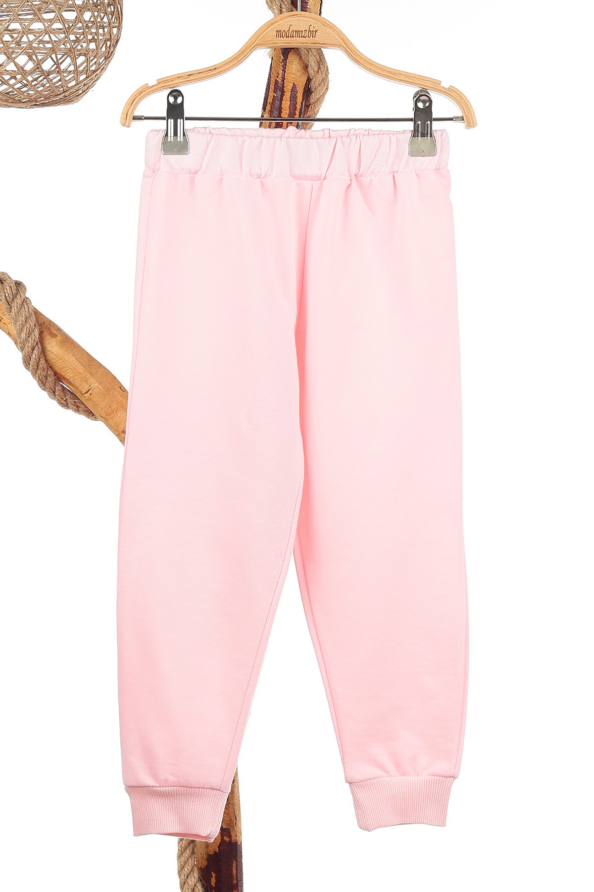 Pembe (3-6 Yaş) Coast Kol Baskılı Üç İp Şardonlu Kız Çocuk Takım 142187