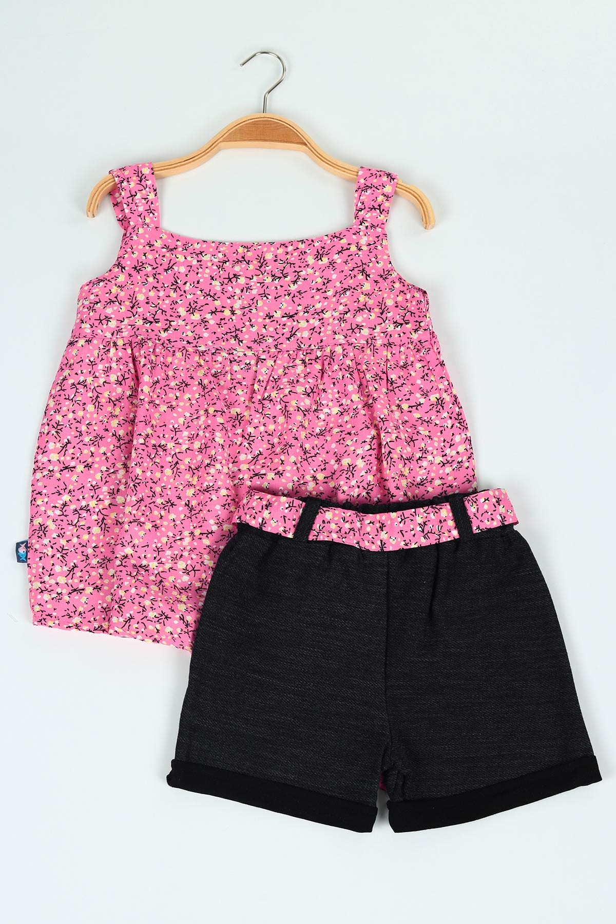 Pembe (3-6 yaş)  Dokuma Viskon Kız Çocuk İkili Takım 118477