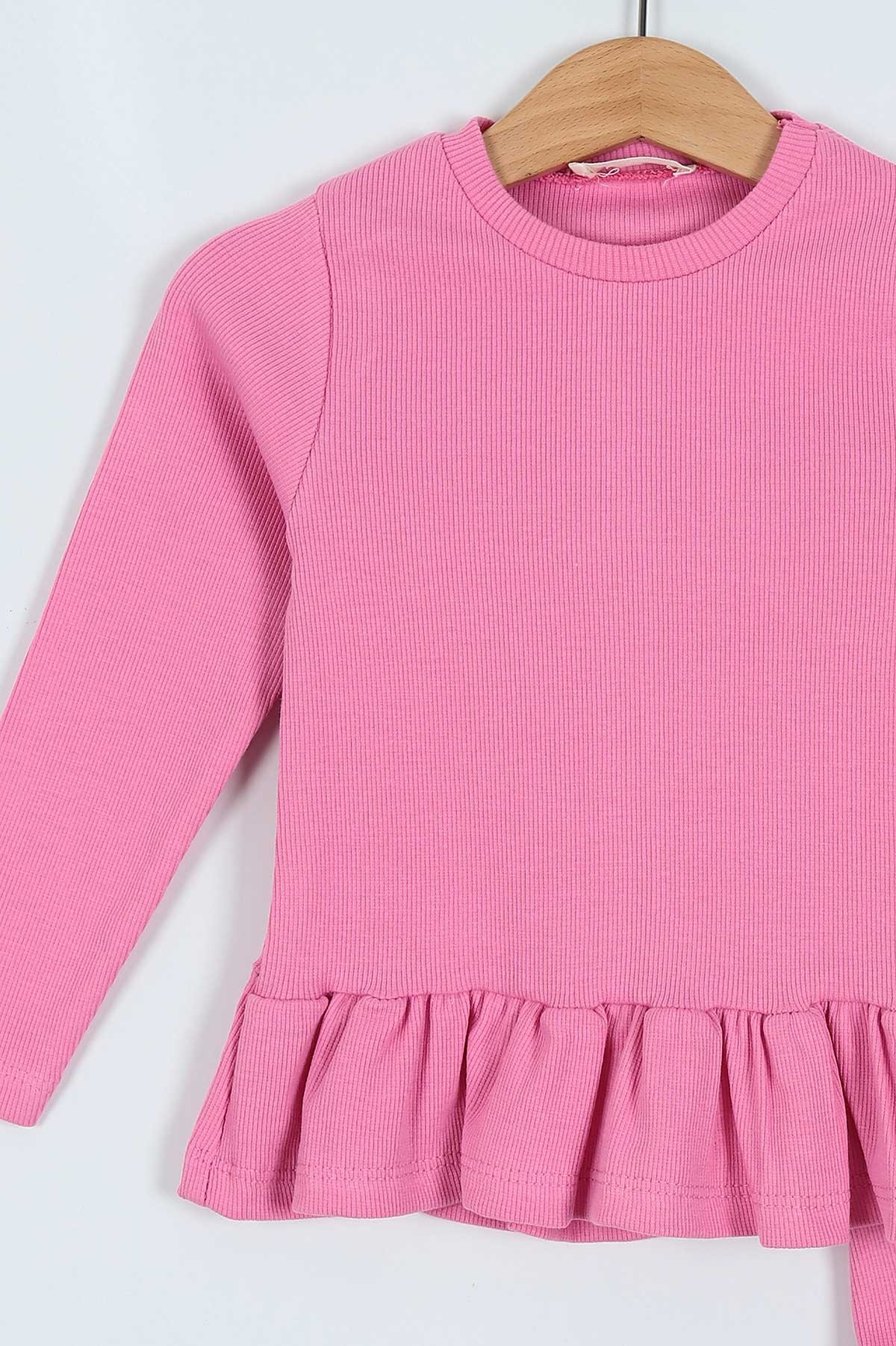 Pembe (3-6 Yaş) Kaşkorse Fitilli Fırfırlı Kız Çocuk Takım 218506