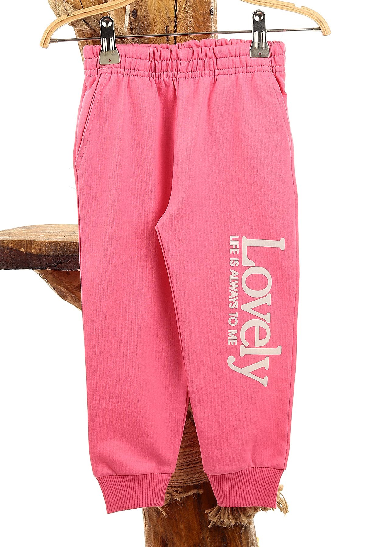 Pembe (3-6 Yaş) Lovely Baskılı Kız Çocuk Takım 151948